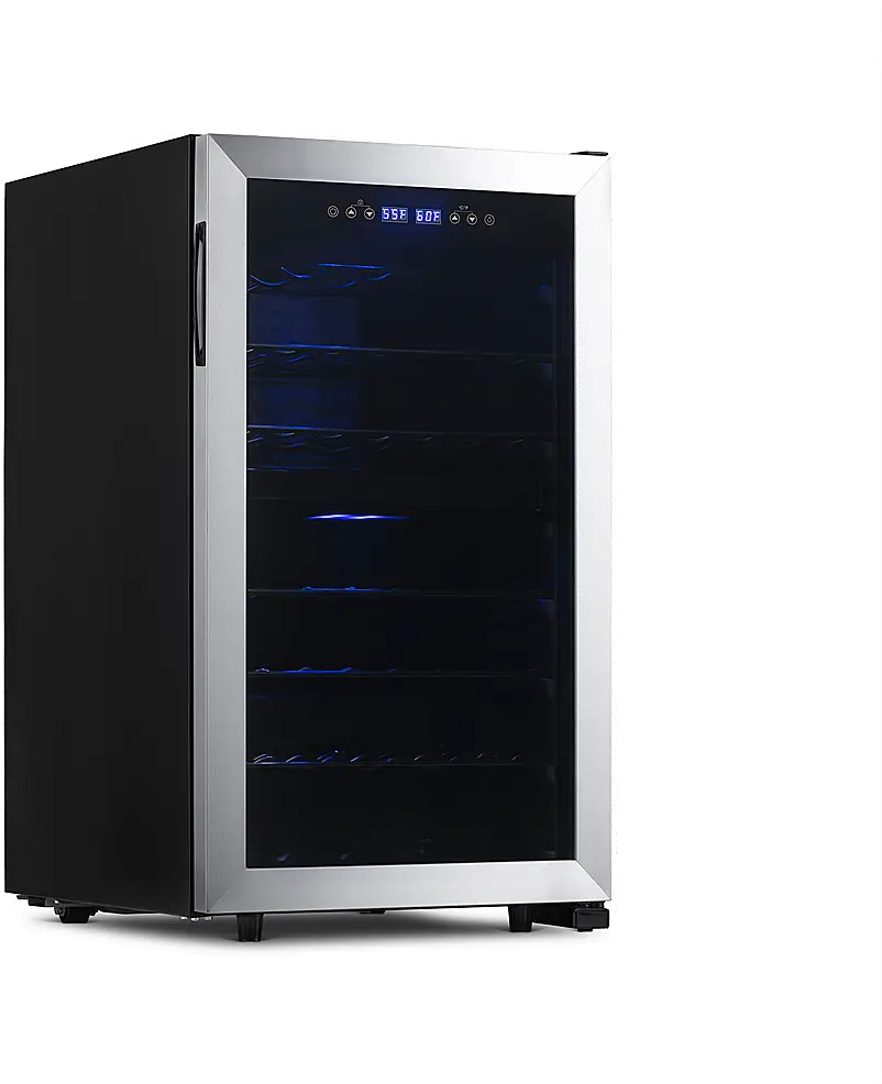 NWC043SS00 NewAir Freestanding 43 Bottle Dual Zone Compressor Wine Fridge - Stainless Steel-3