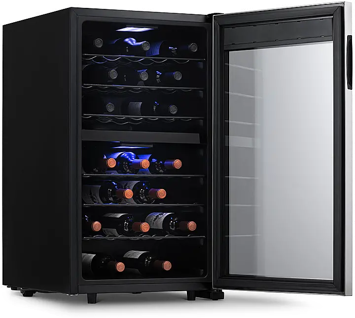 NWC043SS00 NewAir Freestanding 43 Bottle Dual Zone Compressor Wine Fridge - Stainless Steel-5