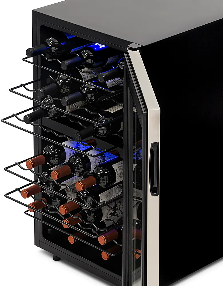 NWC043SS00 NewAir Freestanding 43 Bottle Dual Zone Compressor Wine Fridge - Stainless Steel-6