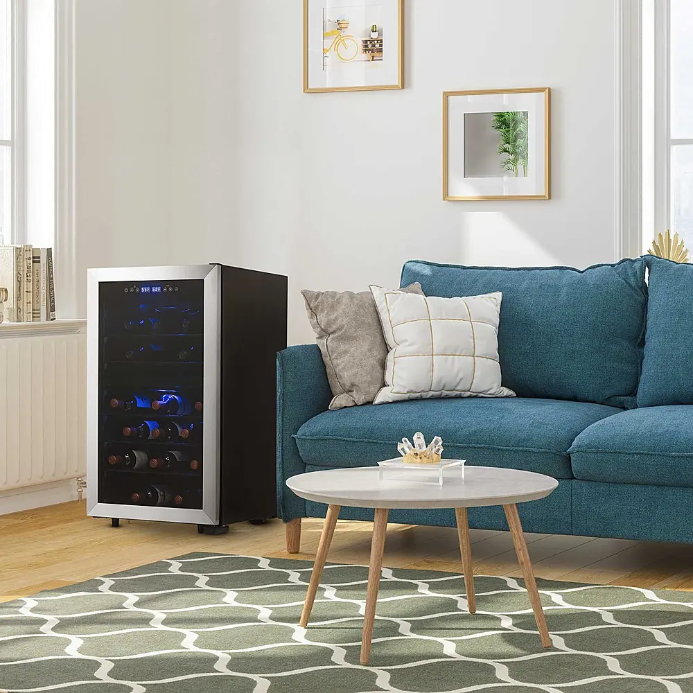 NWC043SS00 NewAir Freestanding 43 Bottle Dual Zone Compressor Wine Fridge - Stainless Steel-8