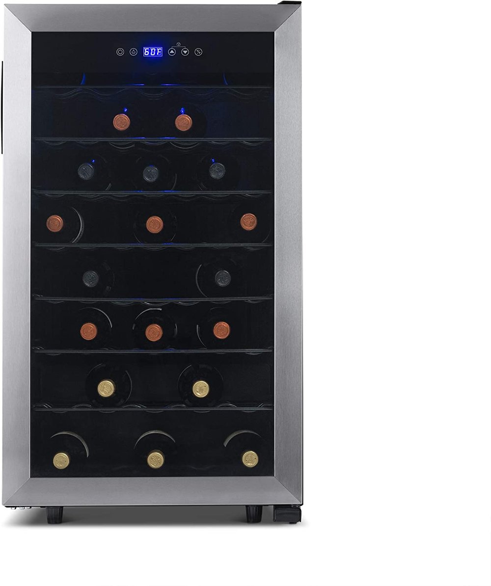 NewAir Freestanding 50 Bottle Compressor Wine Fridge - Stainless Steel