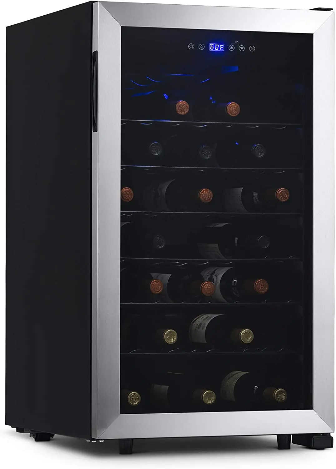 NWC050SS00 NewAir Freestanding 50 Bottle Compressor Wine Fridge - Stainless Steel-1