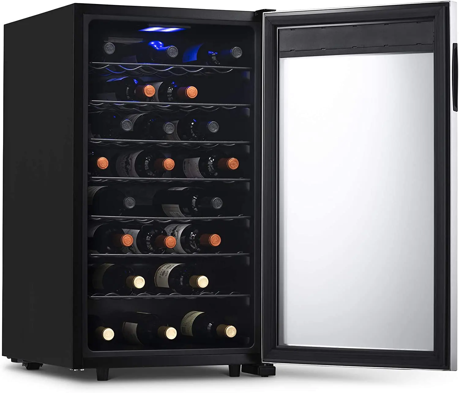 NWC050SS00 NewAir Freestanding 50 Bottle Compressor Wine Fridge - Stainless Steel-3