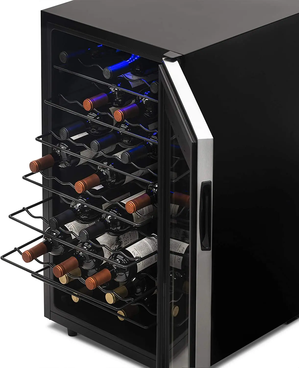 NWC050SS00 NewAir Freestanding 50 Bottle Compressor Wine Fridge - Stainless Steel-4