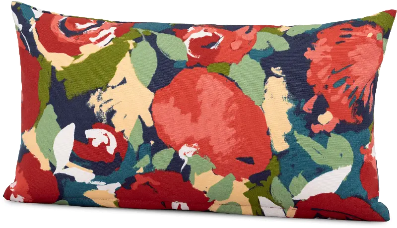 Lakeside Garden Floral Lumbar Pillow