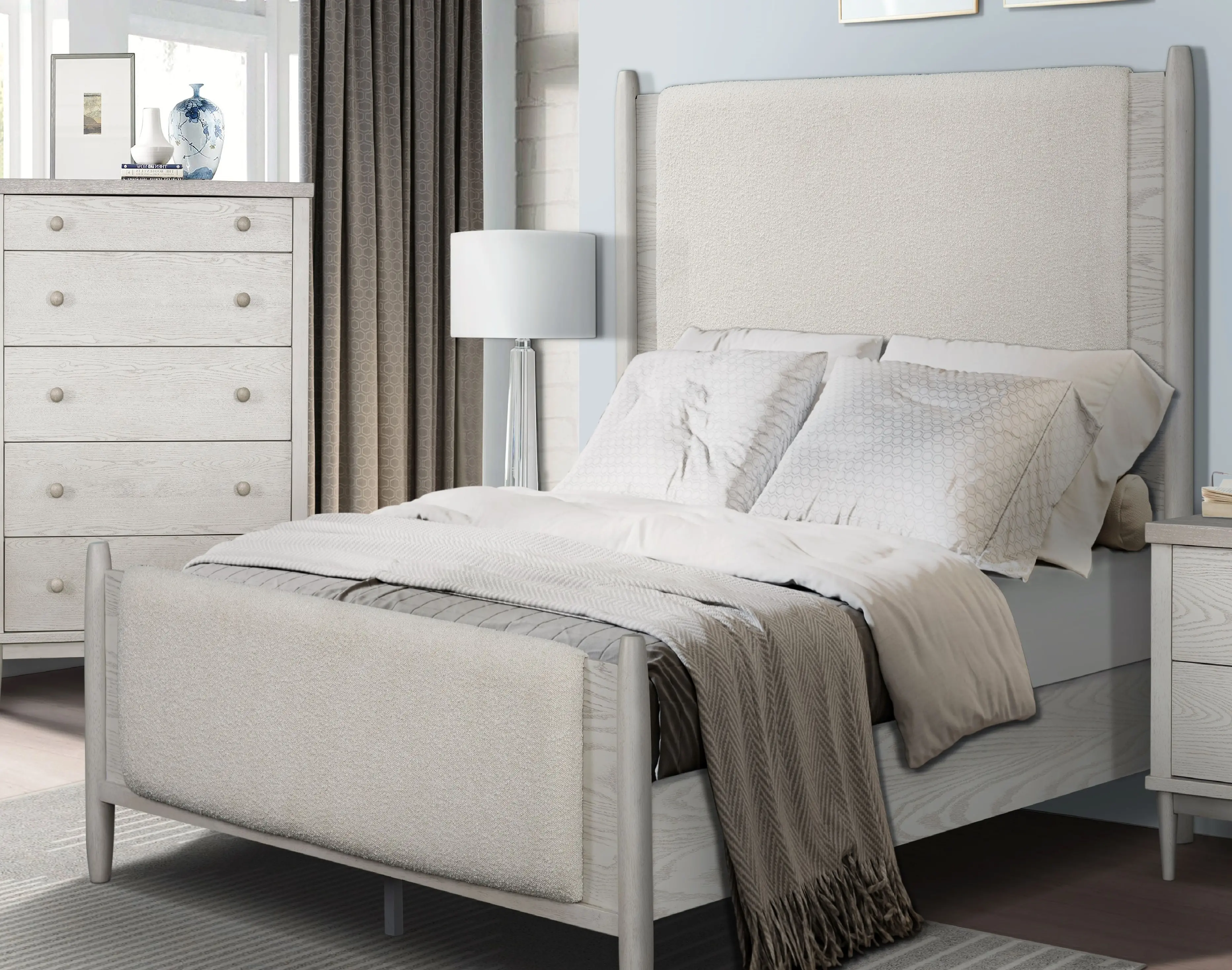 Coastal Farmhouse Gray Queen Bed-2