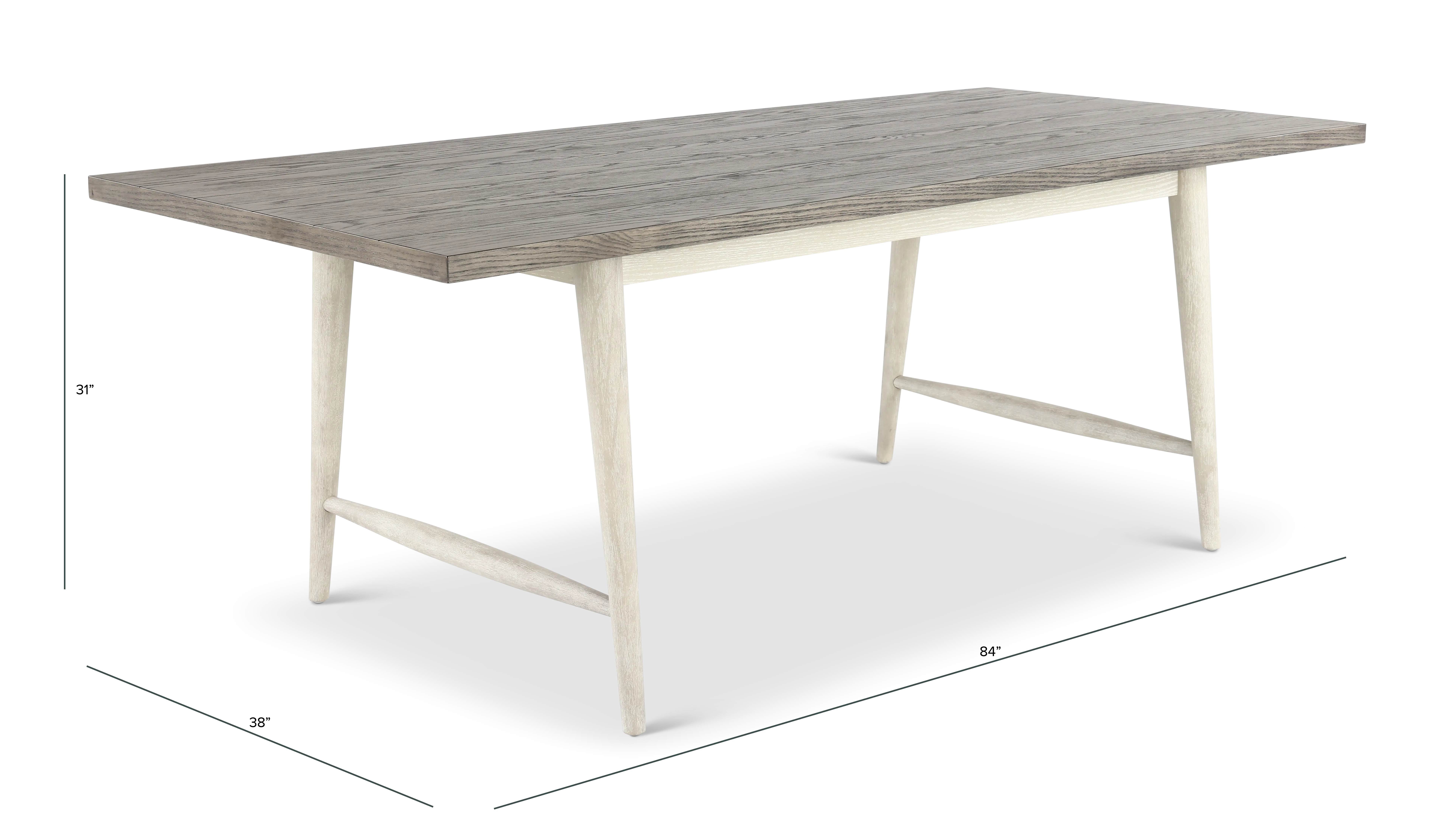 Coastal Farmhouse Gray Dining Table-3