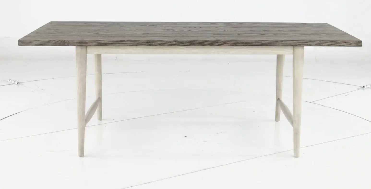 Coastal Farmhouse Gray Dining Table-5