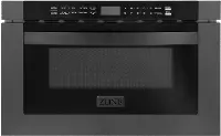 MWD-1-BS ZLINE 1.2 cu ft Built In Microwave Drawer - Black Stainless Steel