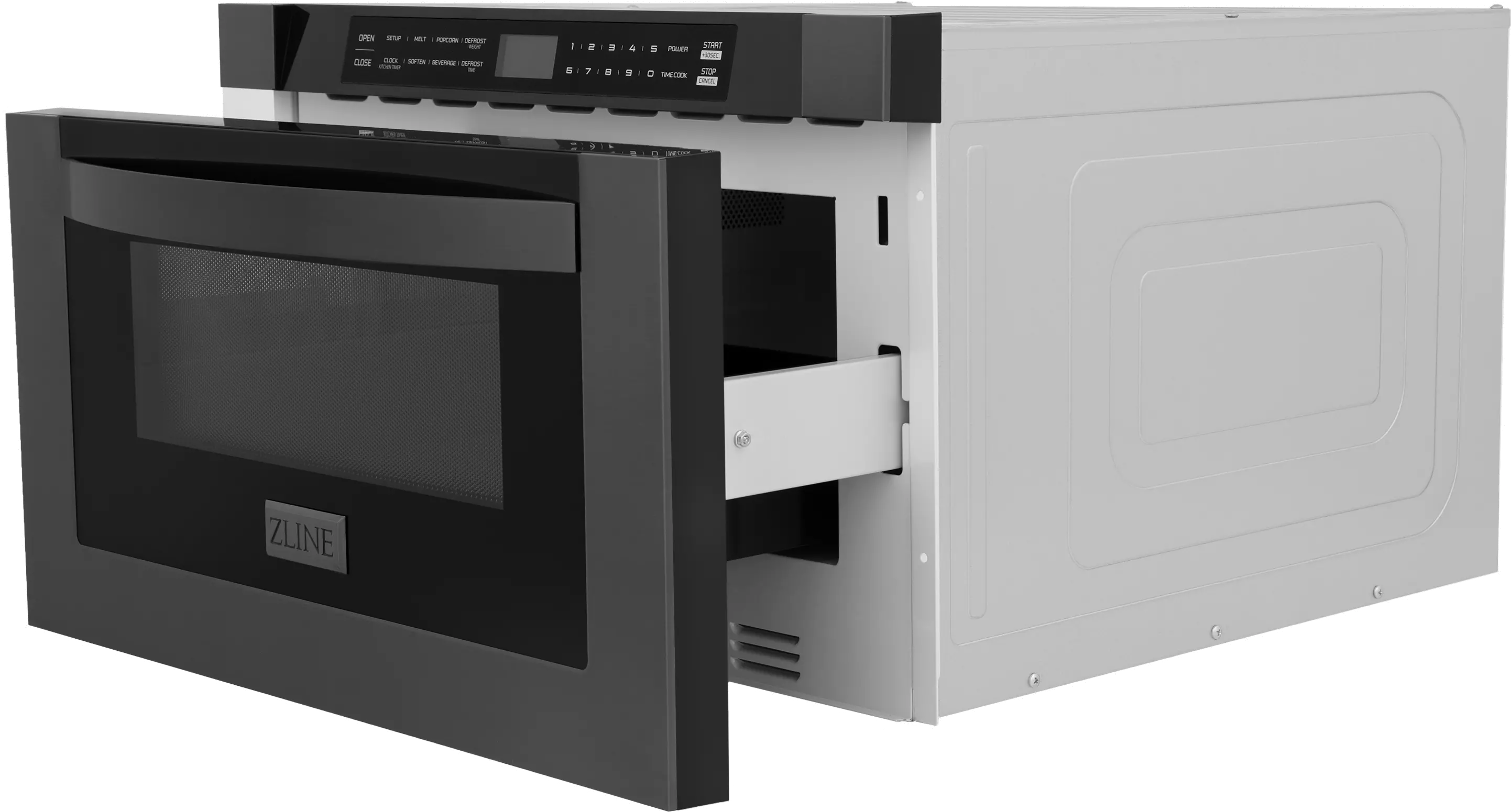 MWD-1-BS ZLINE 1.2 cu ft Built In Microwave Drawer - Black Stainless Steel-4