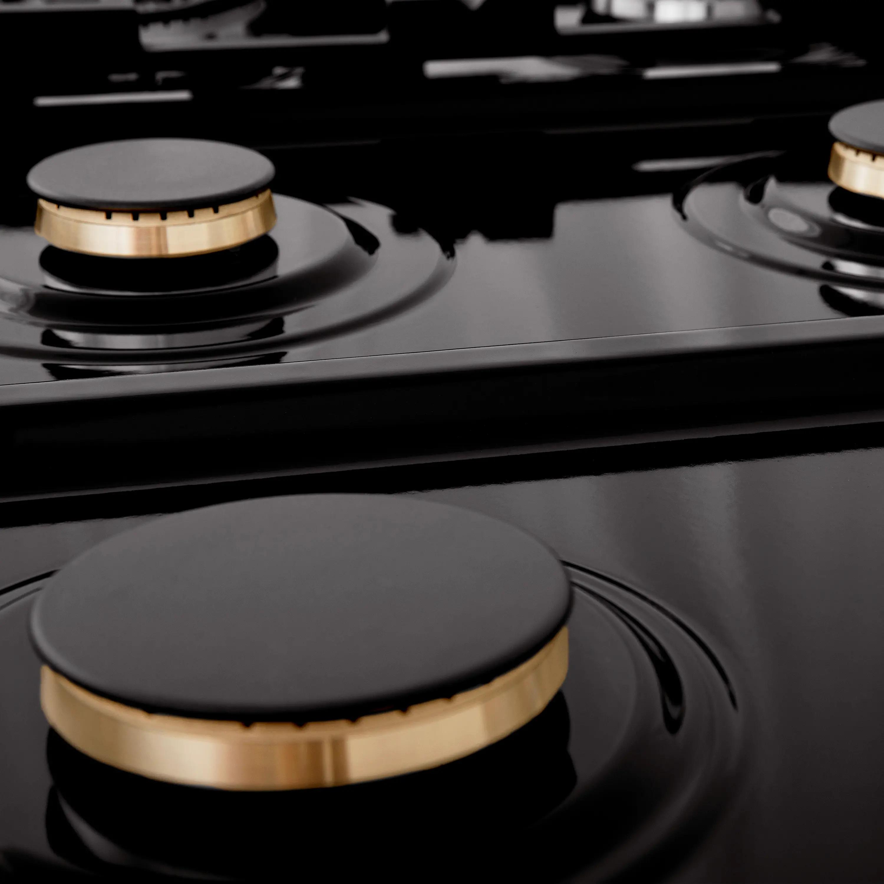 RTBZ-36-CB ZLINE Gas Cooktop - Black Stainless Steel, Brass 36 Inch-11