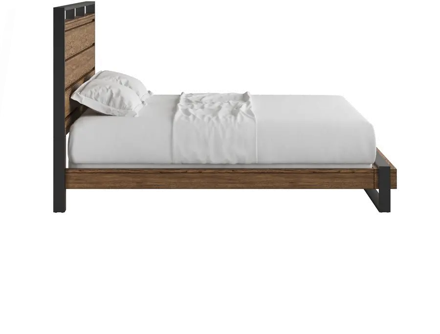 Hedrick Brown and Black King Platform Bed-4