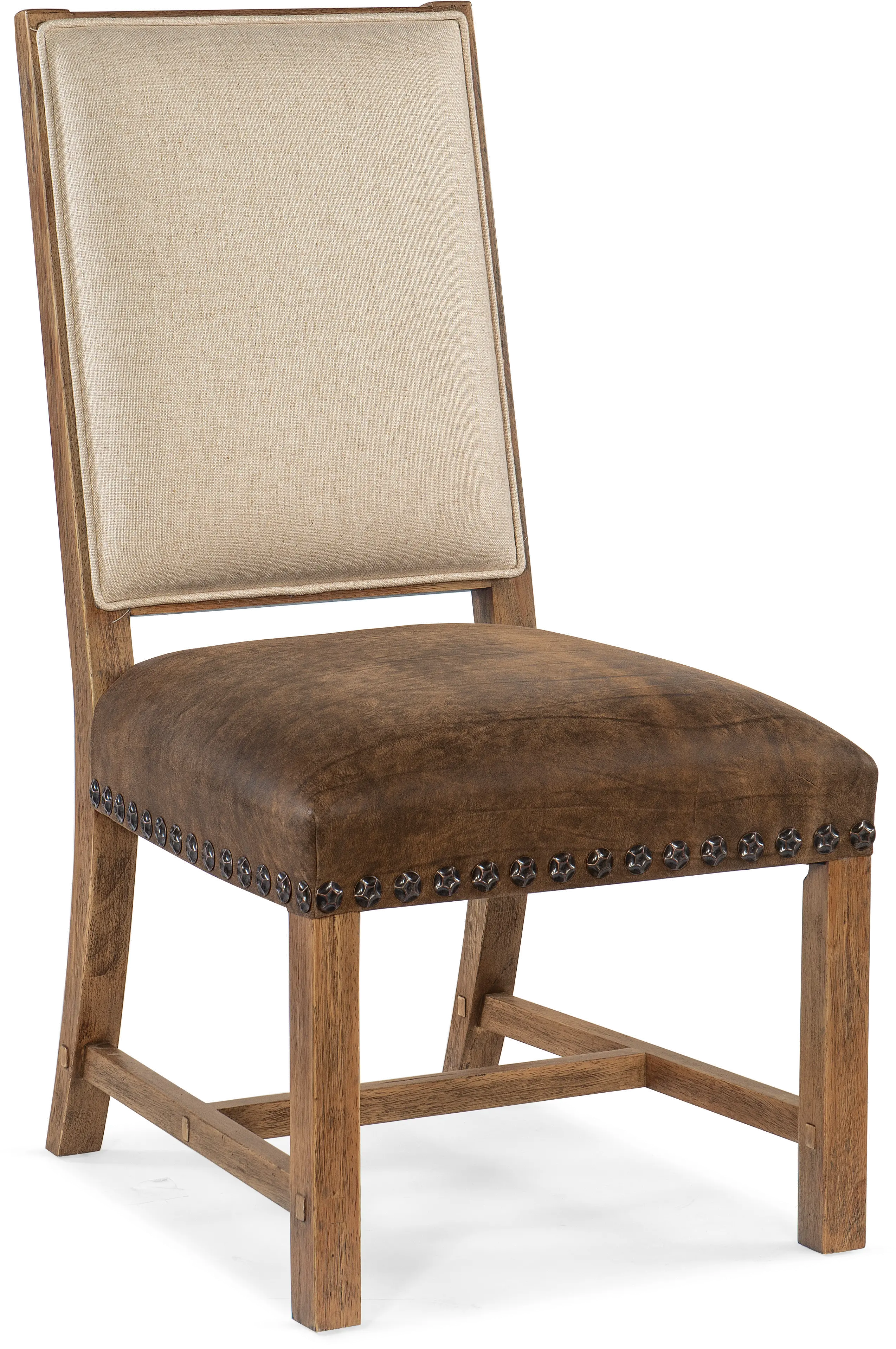 6700-75310-80 Big Sky Brown Leather Dining Room Chair-1