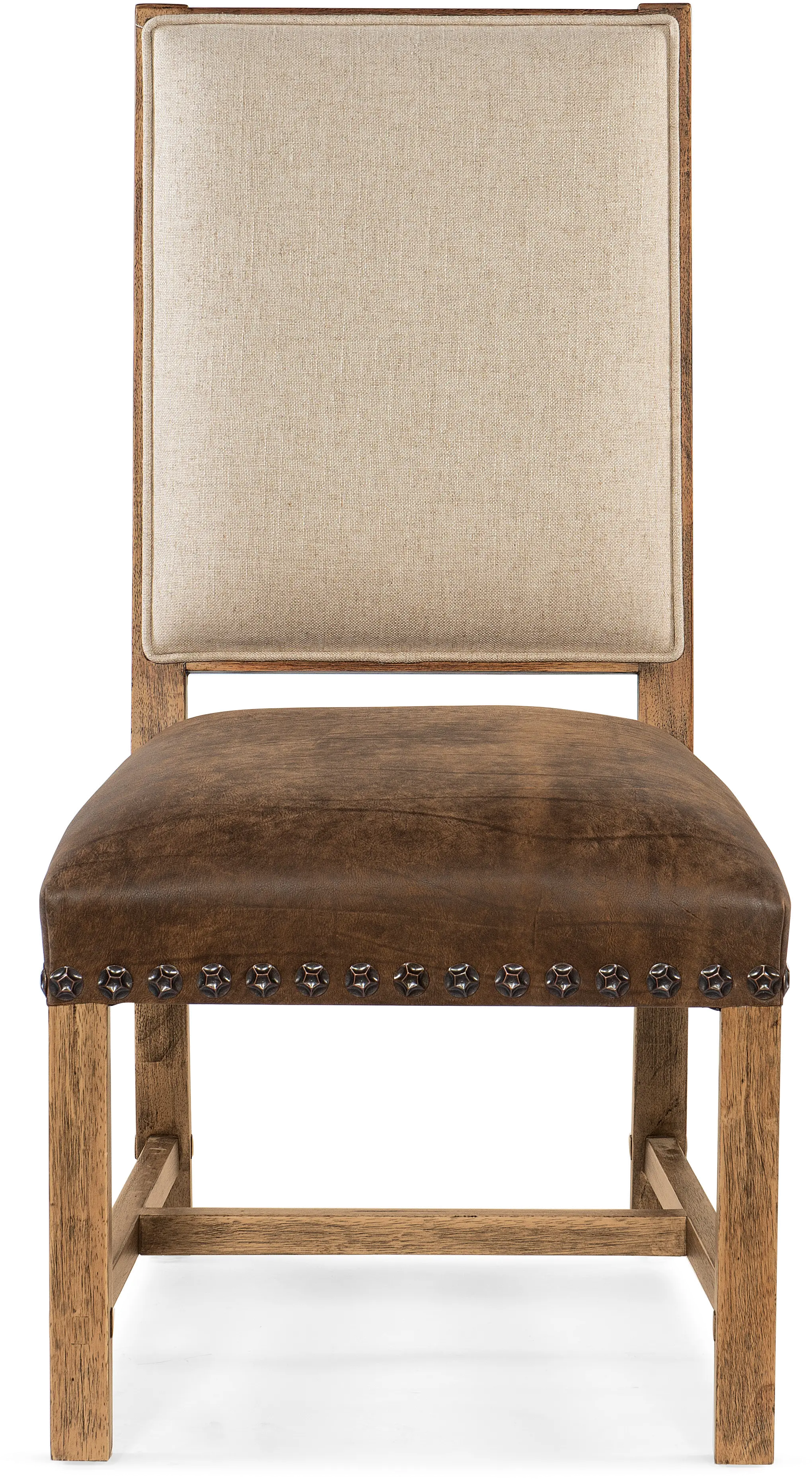 6700-75310-80 Big Sky Brown Leather Dining Room Chair-4