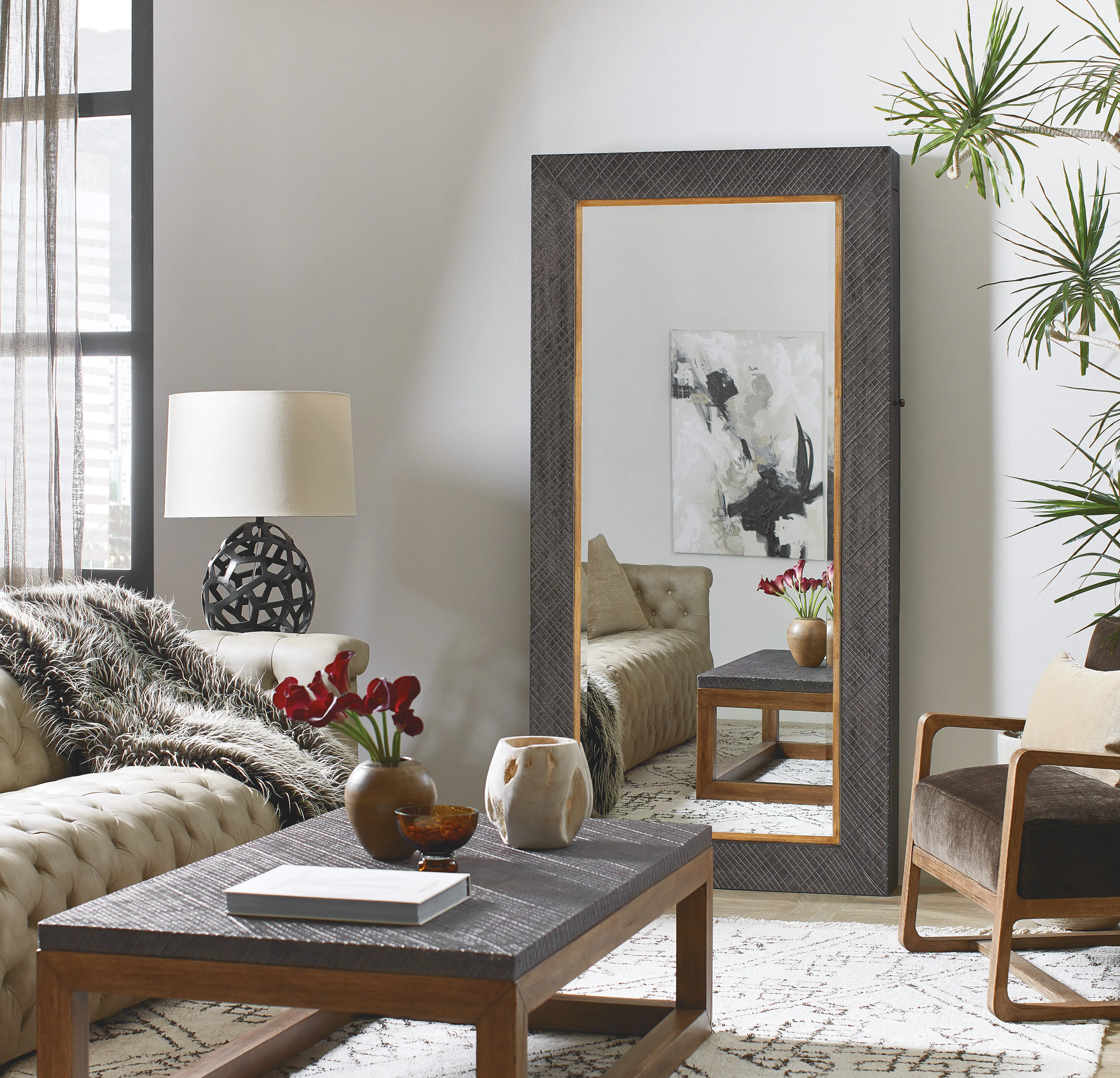 6700-50007-99 Big Sky Gray Floor Mirror with Jewelry Storage-2