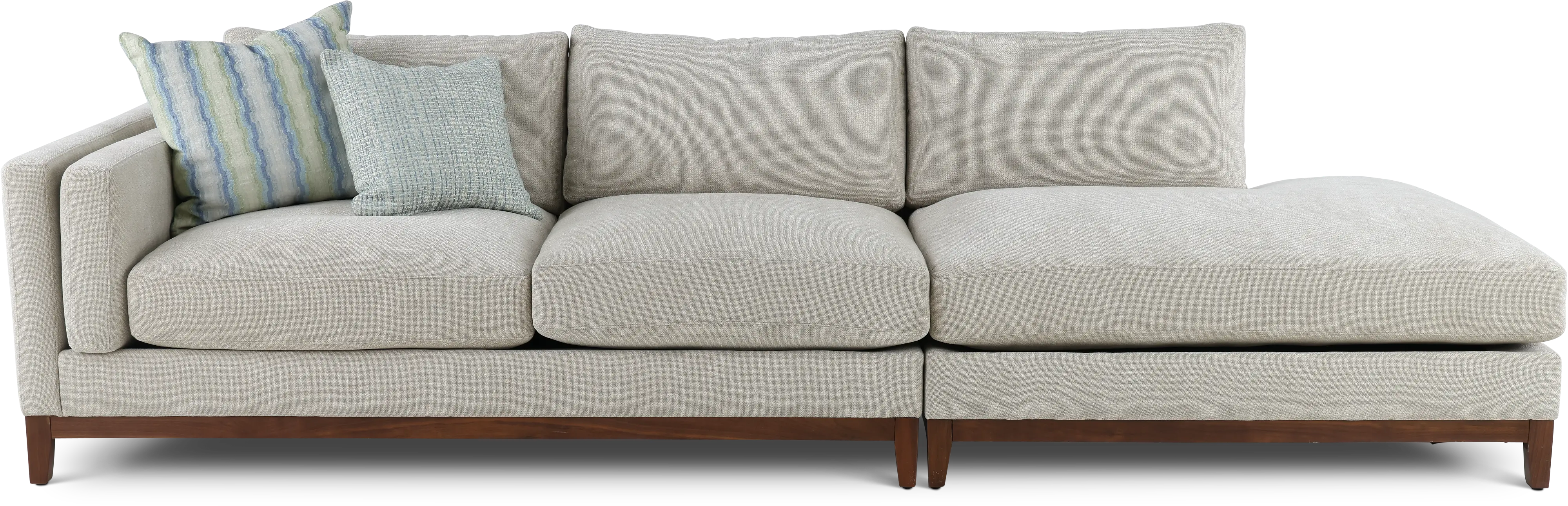 Kelsey Dove Beige 2 Piece Sectional-1