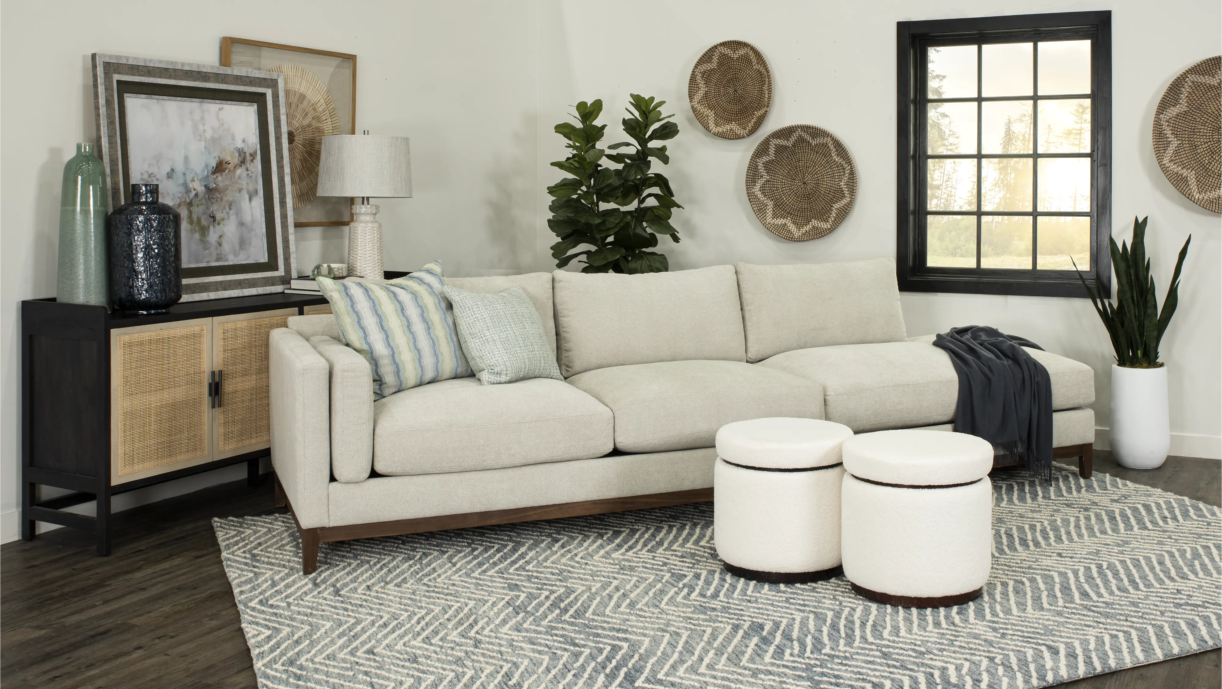 Kelsey Dove Beige 2 Piece Sectional-2