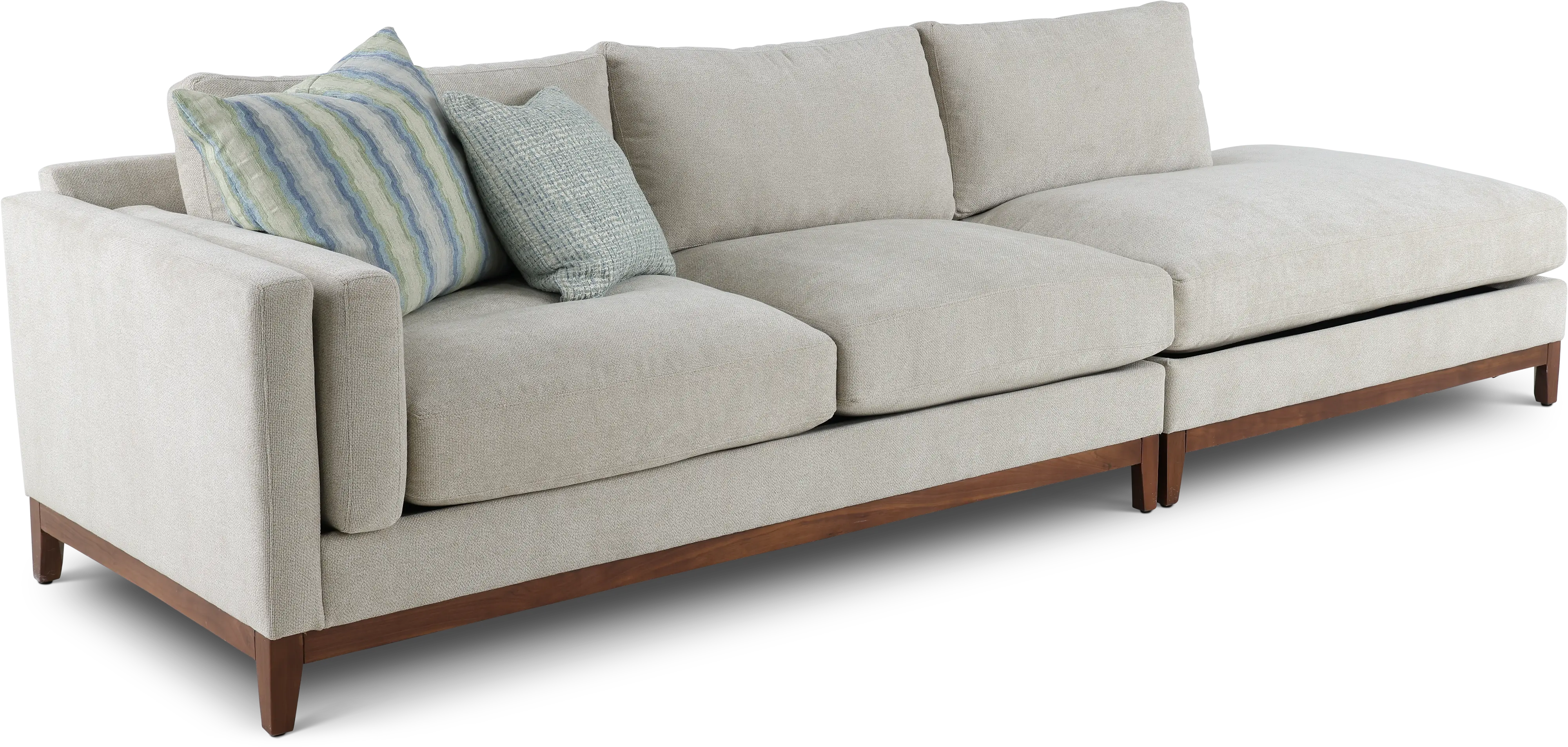 Kelsey Dove Beige 2 Piece Sectional-4