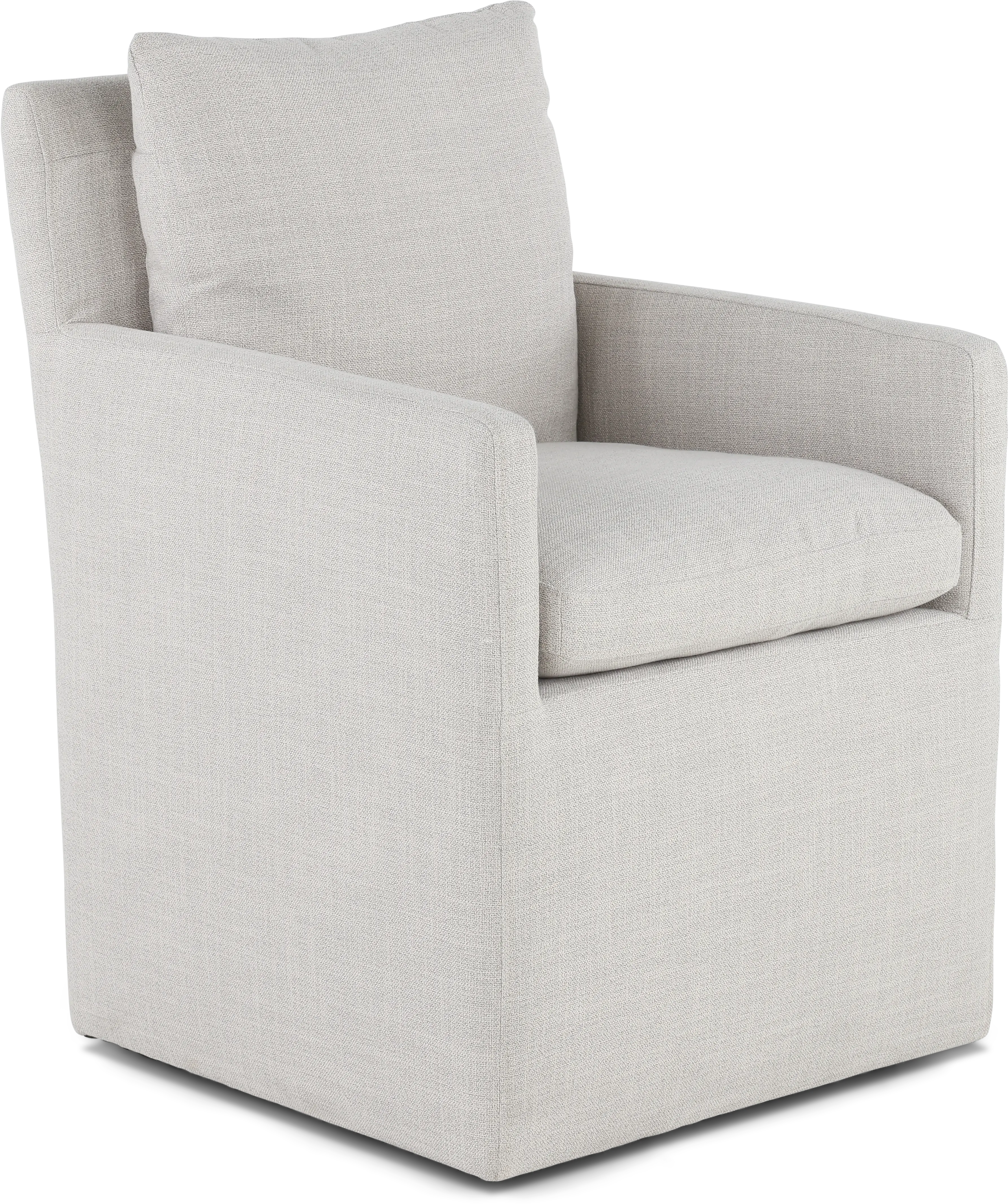 Effie Pale Gray Upholstered Dining Chair-1