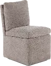 Elite Ash Gray Upholstered Dining Chair