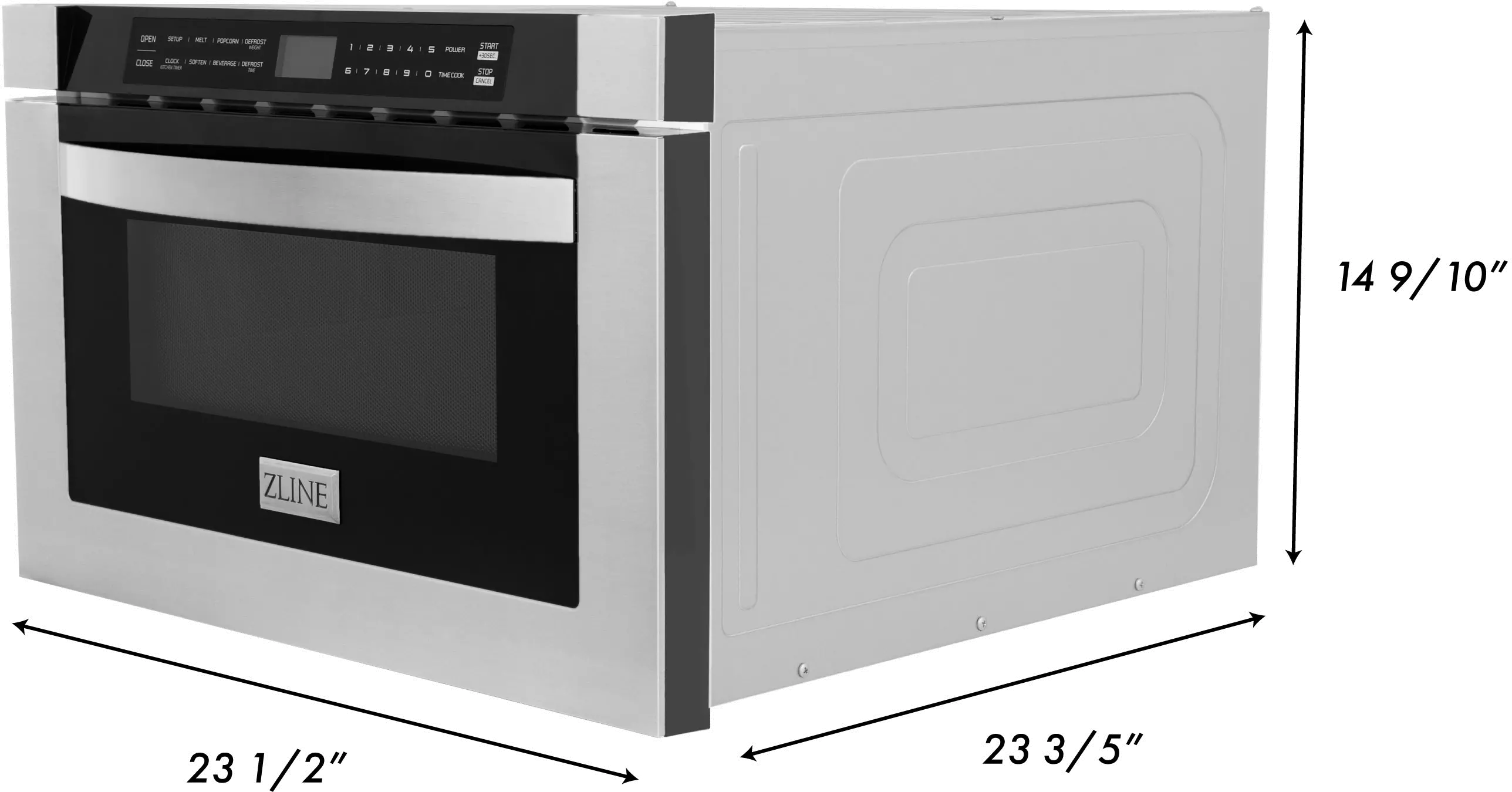 MWD-1 ZLINE 1.2 cu ft Built In Microwave Drawer - Stainless Steel-12