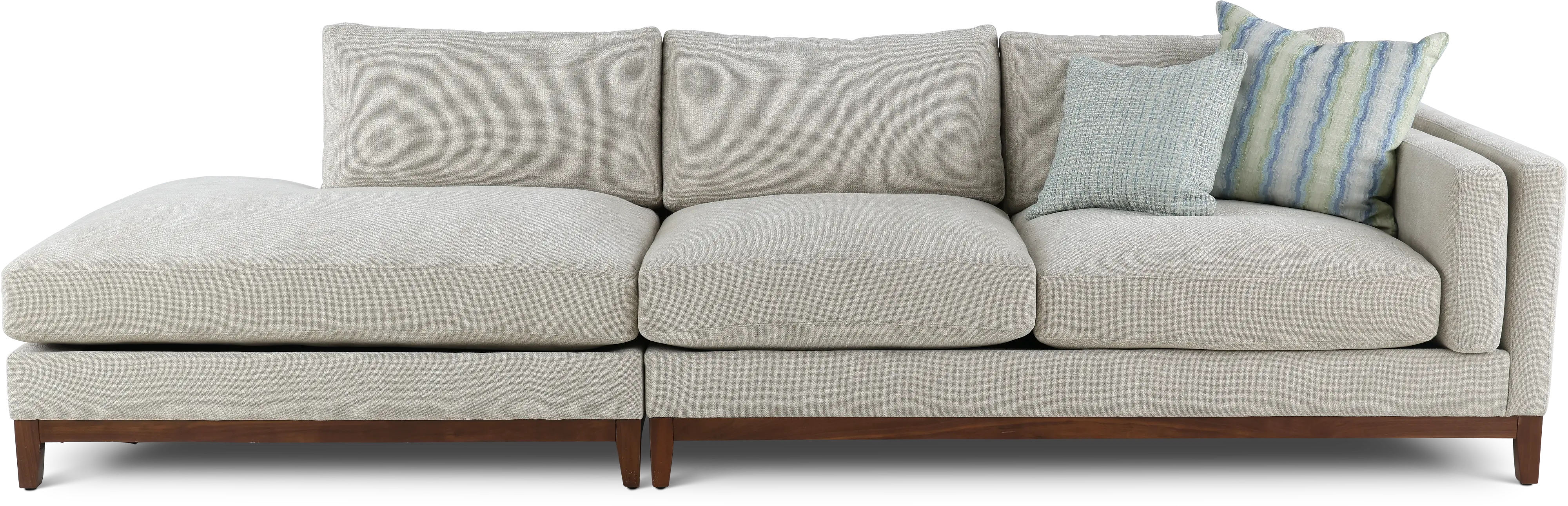 Kelsey Dove Beige 2 Piece Sectional-1