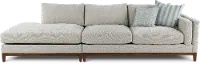 Kelsey Dove Beige 2 Piece Sectional