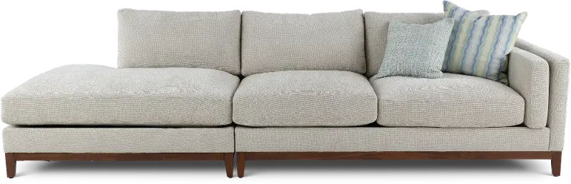 Kelsey Dove Beige 2 Piece Sectional