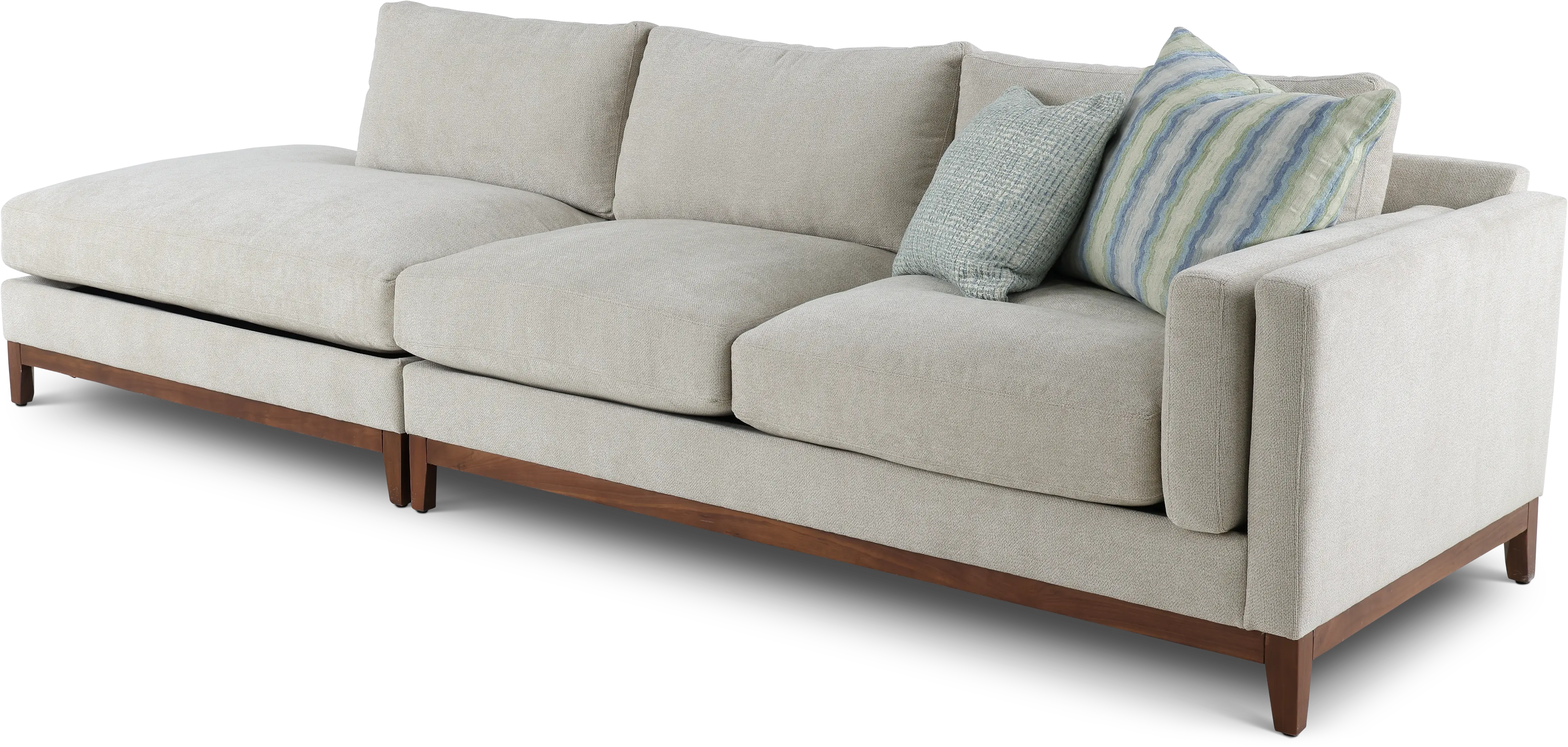 Kelsey Dove Beige 2 Piece Sectional-4