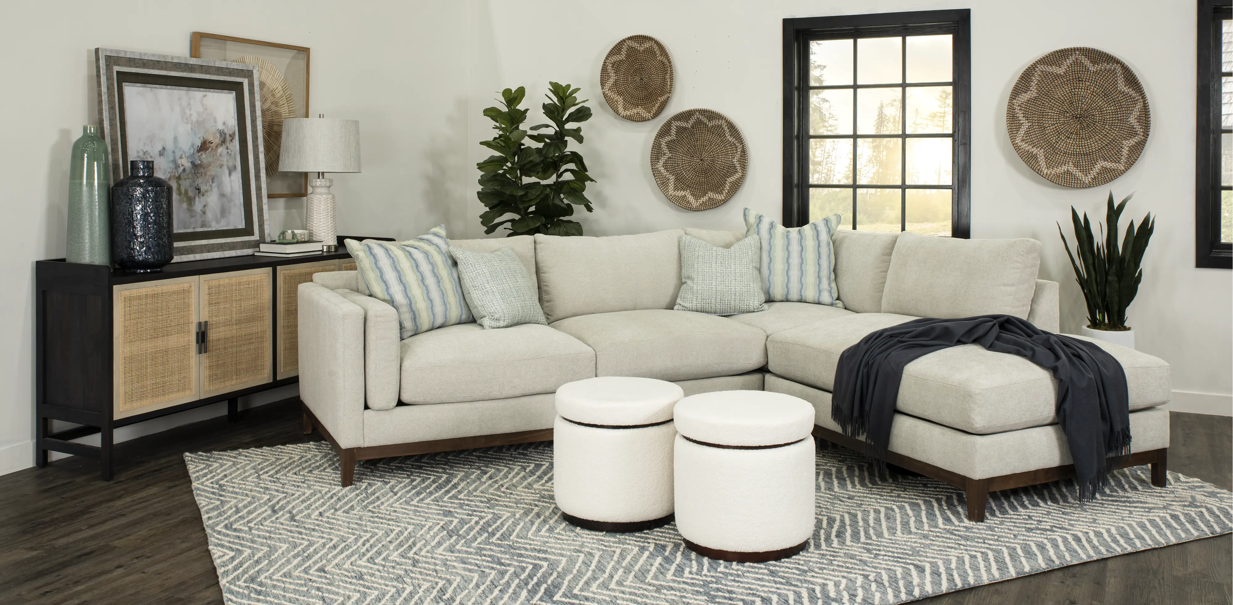 Kelsey Dove Beige 3 Piece Sectional-2