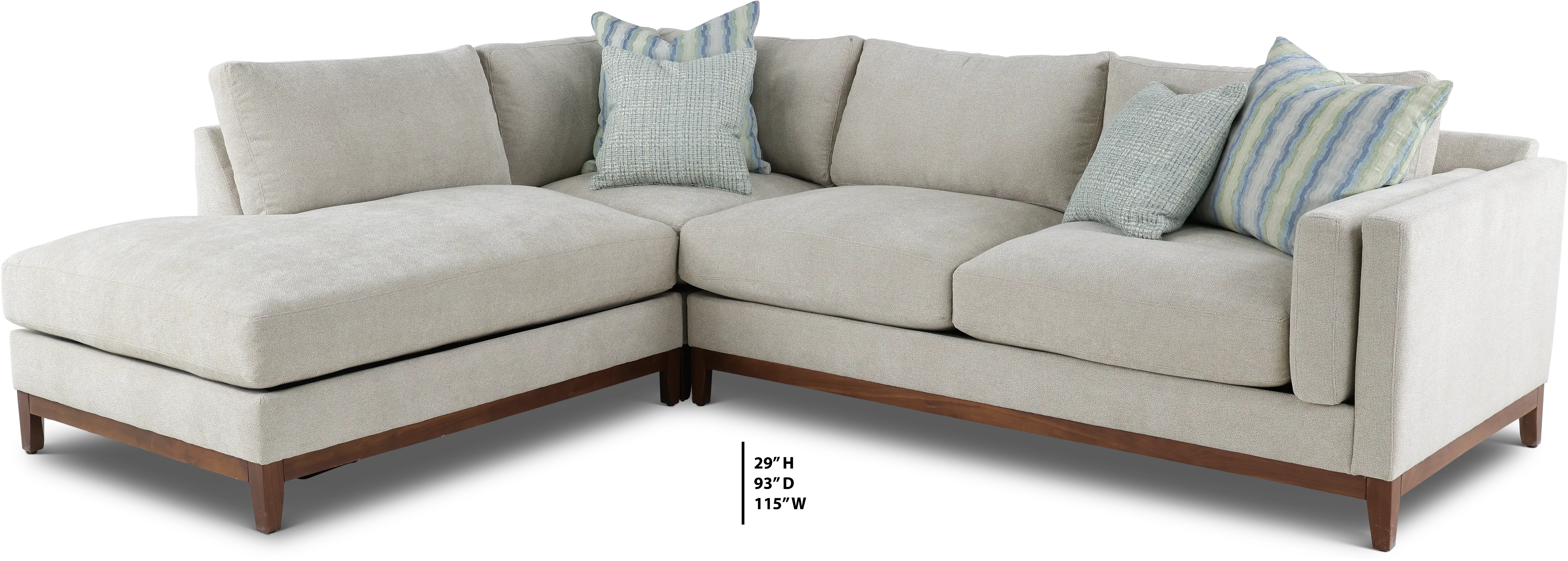 Kelsey Dove Beige 3 Piece Sectional-3