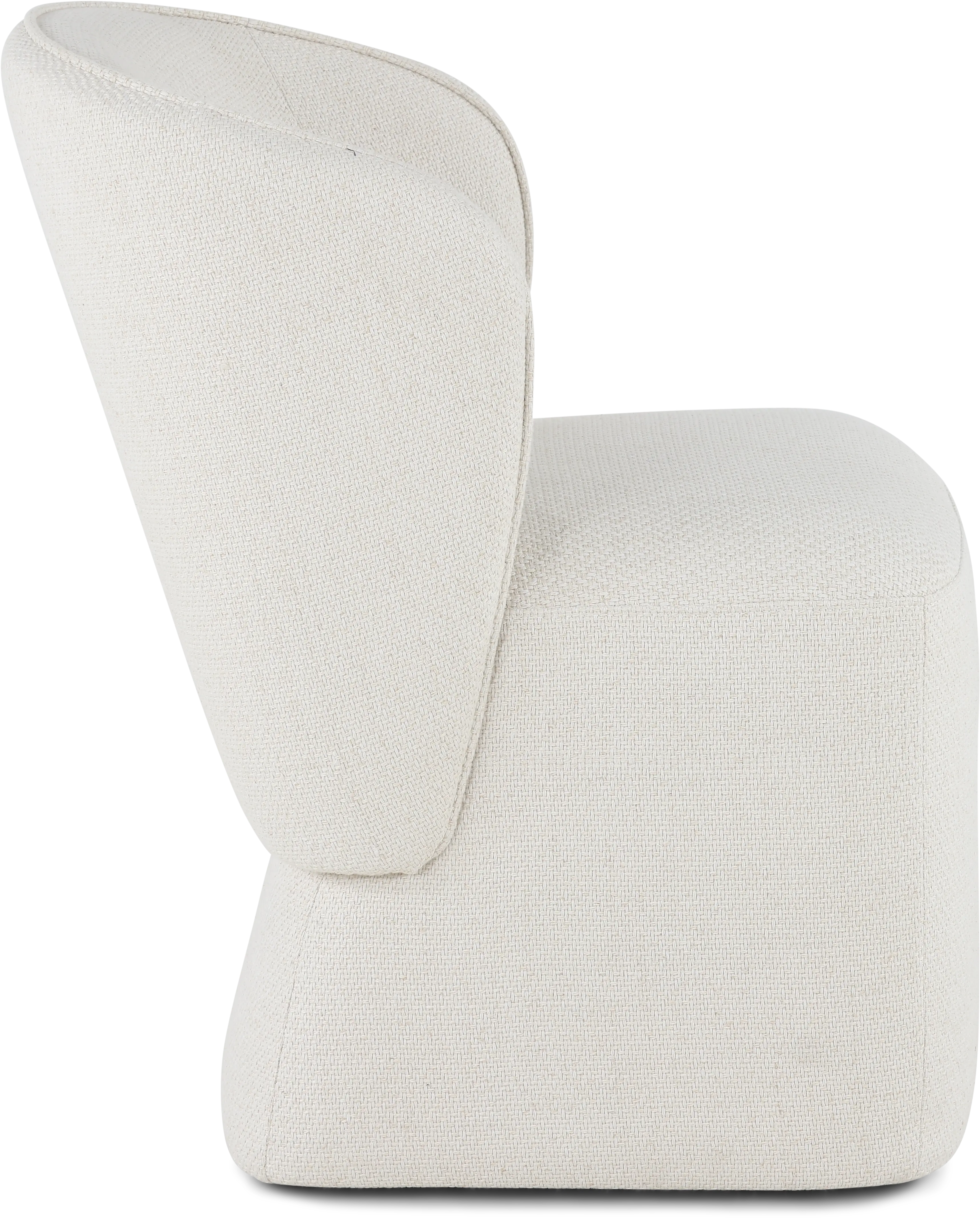 Dinara White Upholstered Dining Chair-5