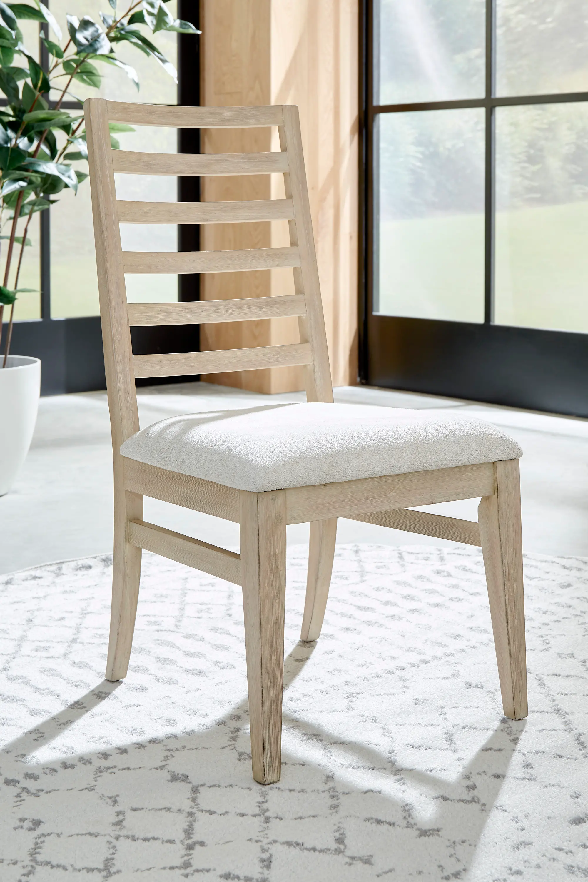 Morgan  Acacia Wood Dining Chair-2