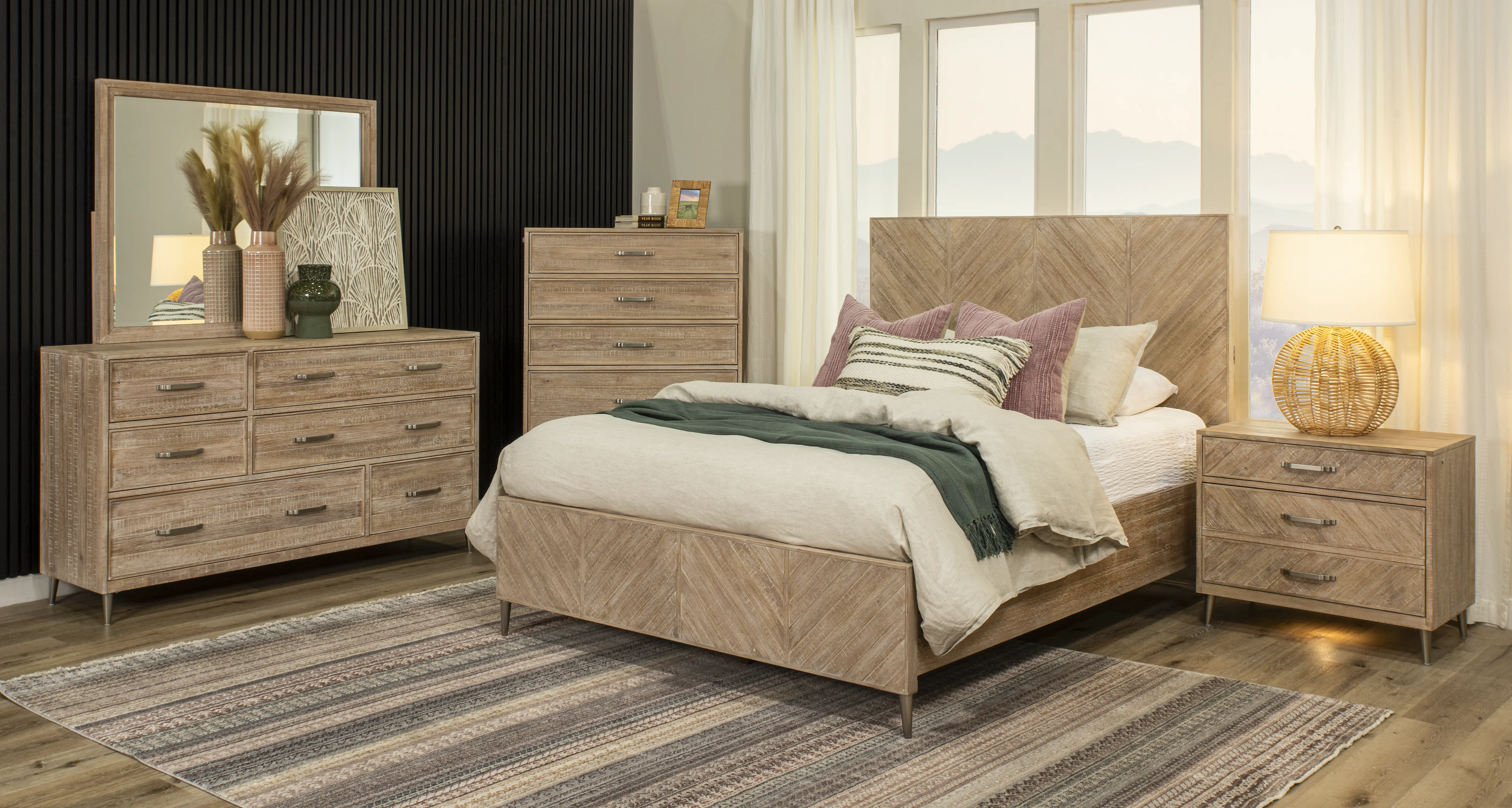 Morgan Acacia Wood Dresser-4