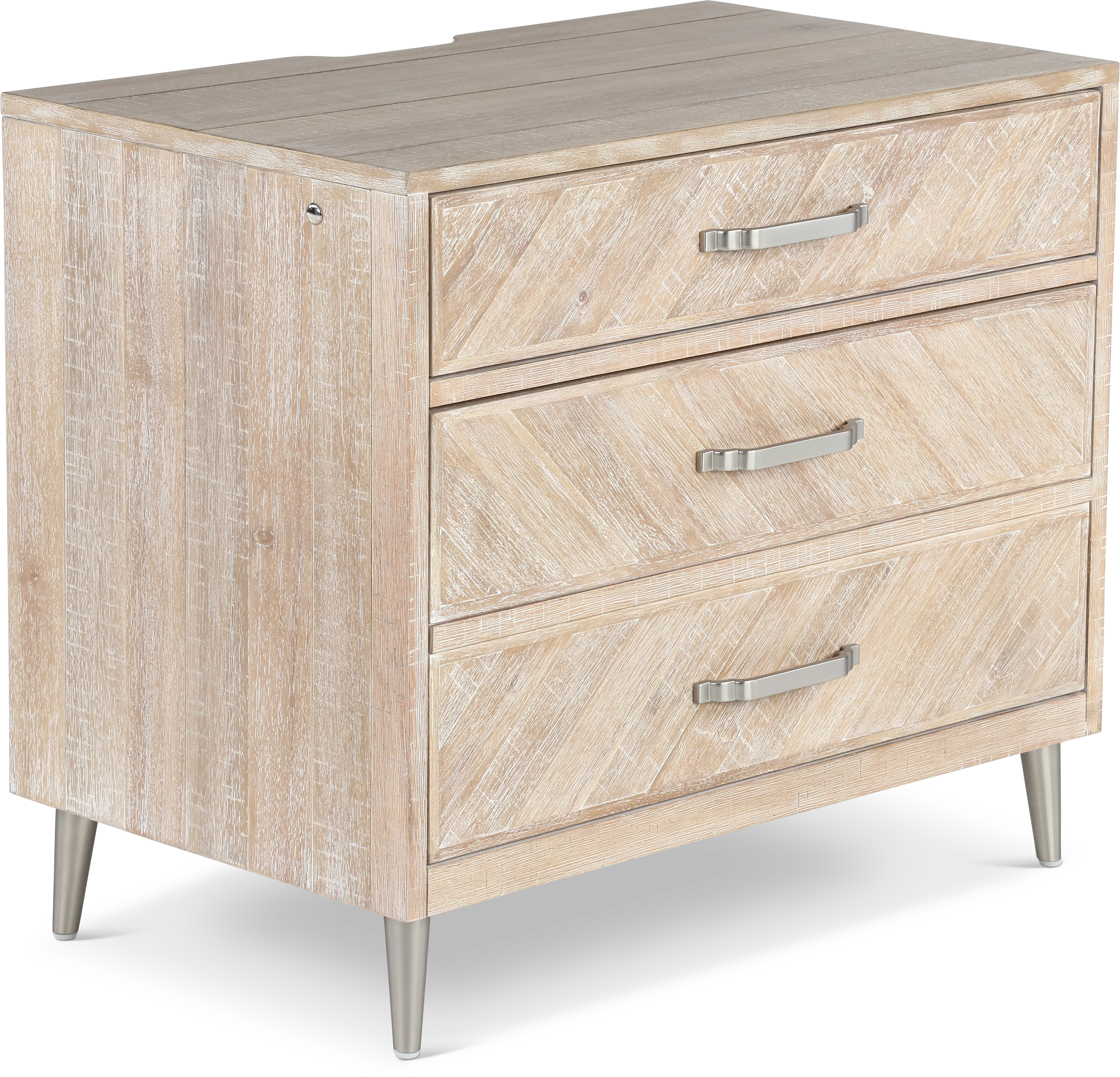 Morgan Acacia Wood Nightstand-4