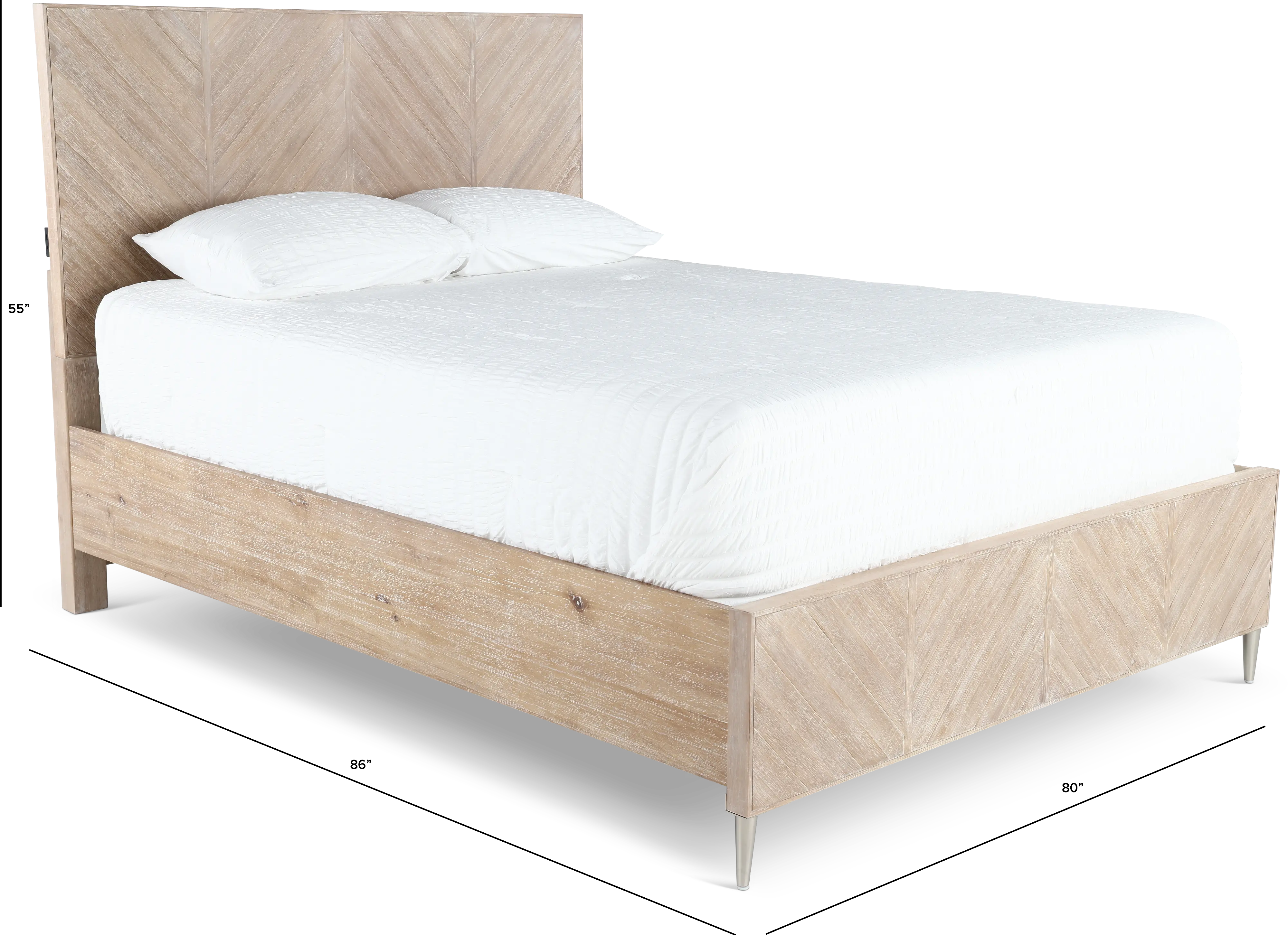 Morgan Acacia Wood King Bed-3