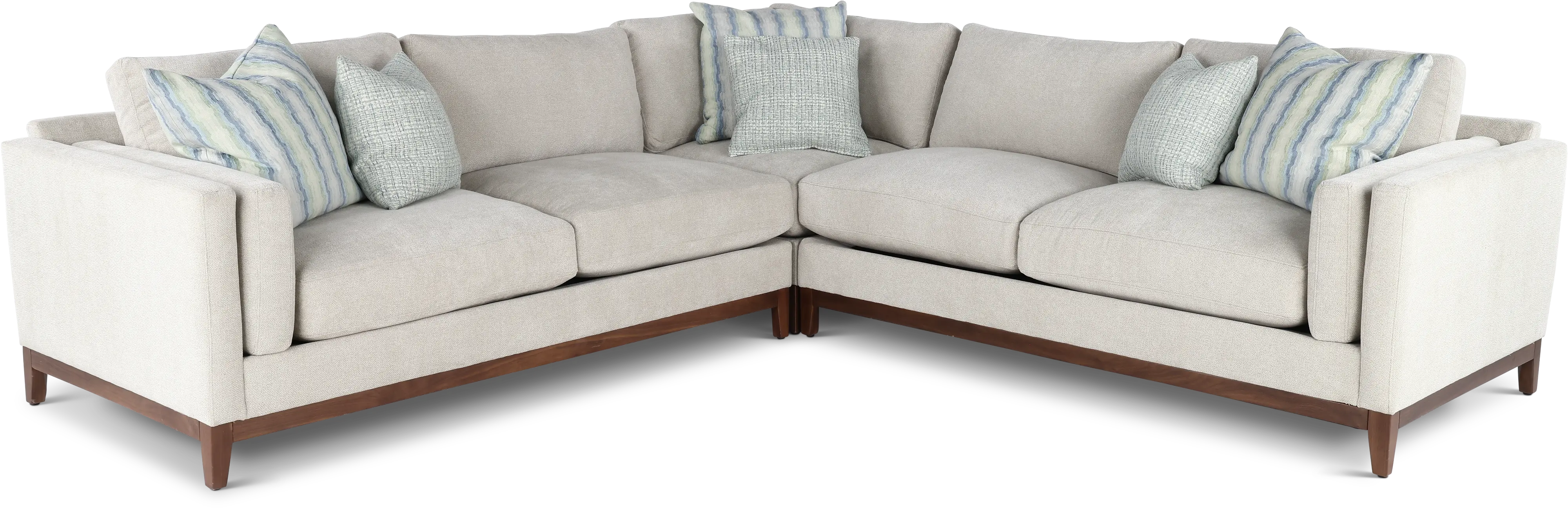 Kelsey Dove Beige 3 Piece Sectional-1