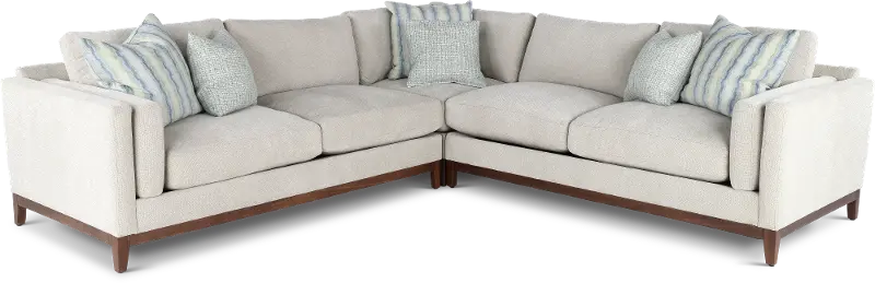 Kelsey Dove Beige 3 Piece Sectional