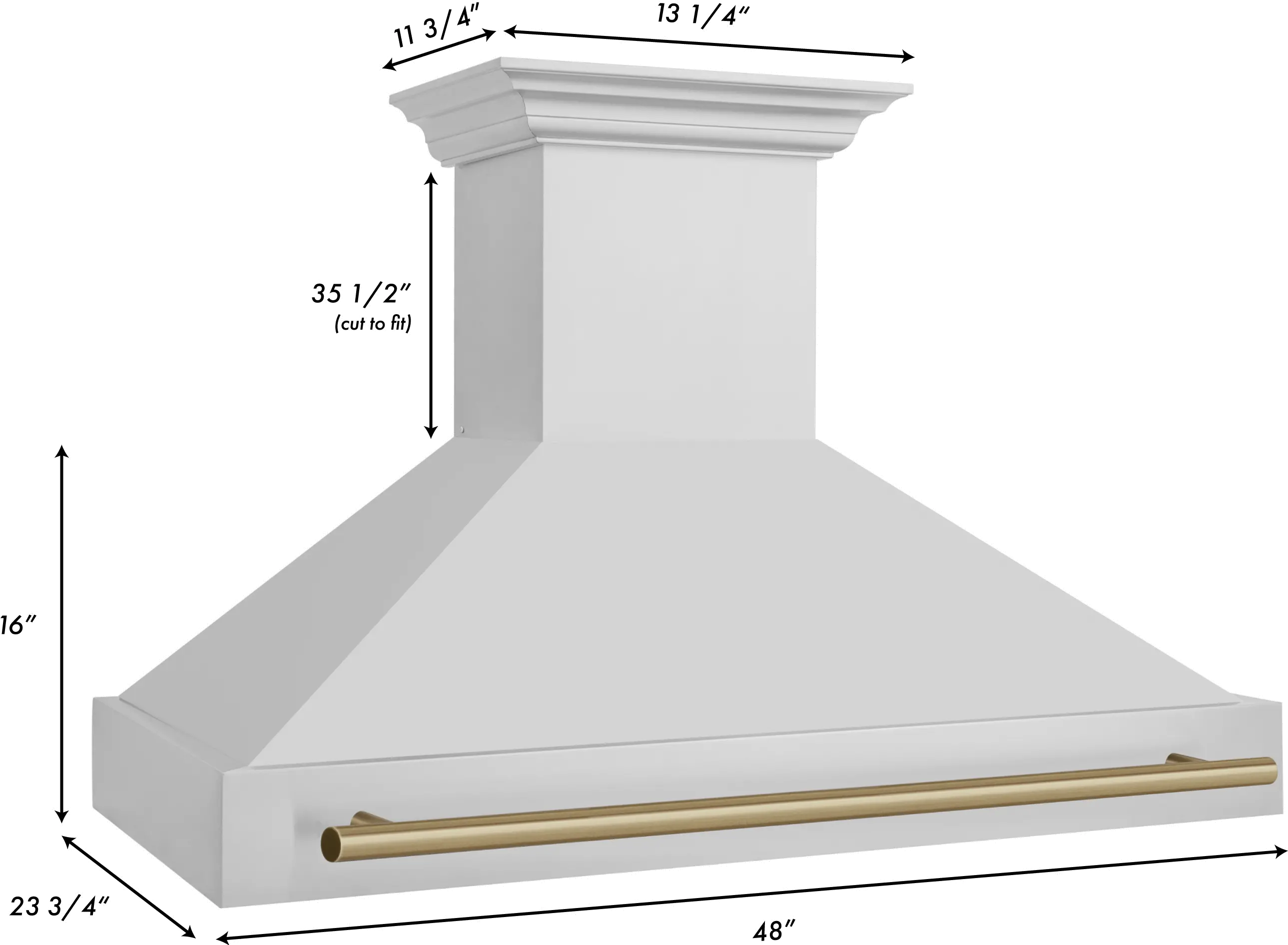 8654STZ-48-CB ZLINE Autograph Edition 48 Inch Wall Mount Range Hood - Stainless Steel-6
