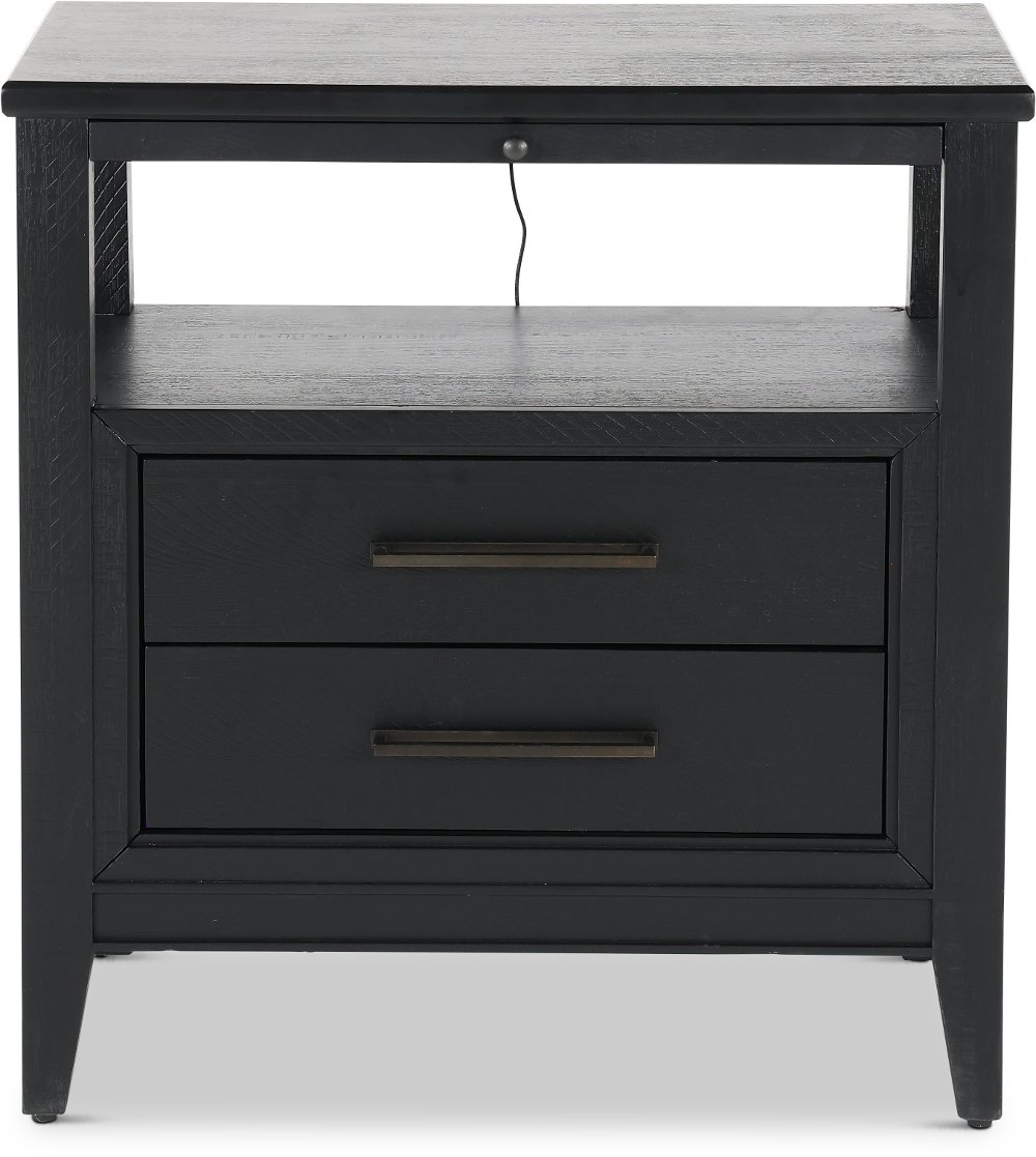 Callahan Black Nightstand