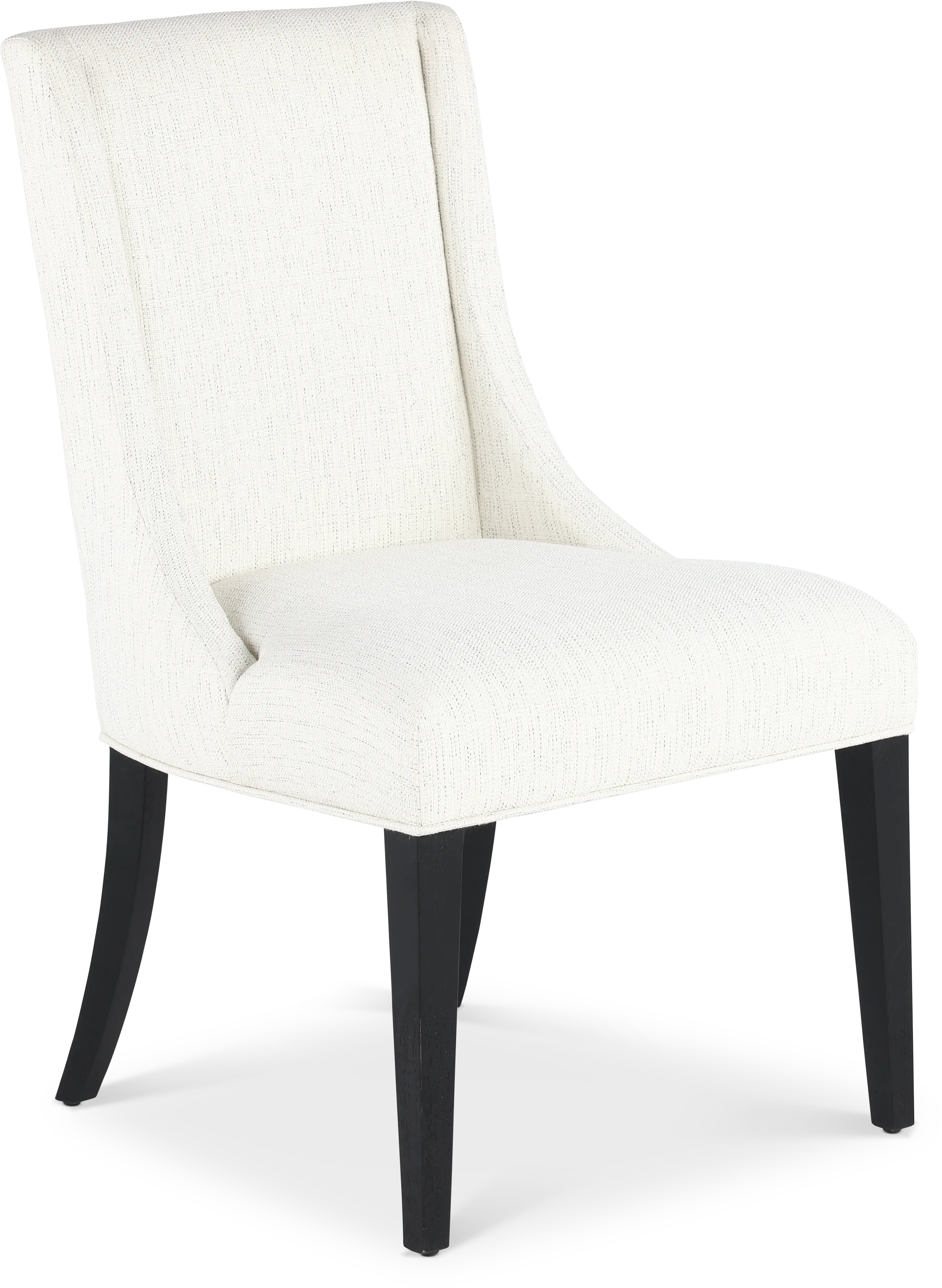 Callahan Black and Off-White Upholstered Dining Chair-1