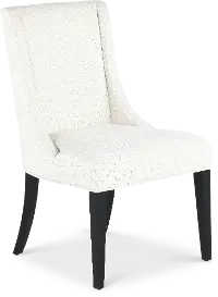 Callahan Black and Off-White Upholstered Dining Chair