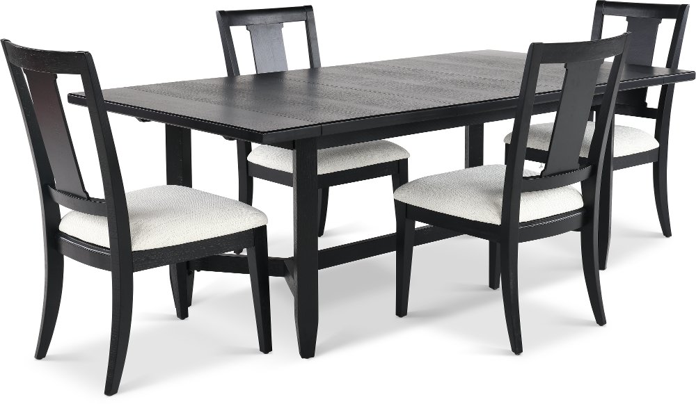 Callahan Black 5 Piece Dining Set