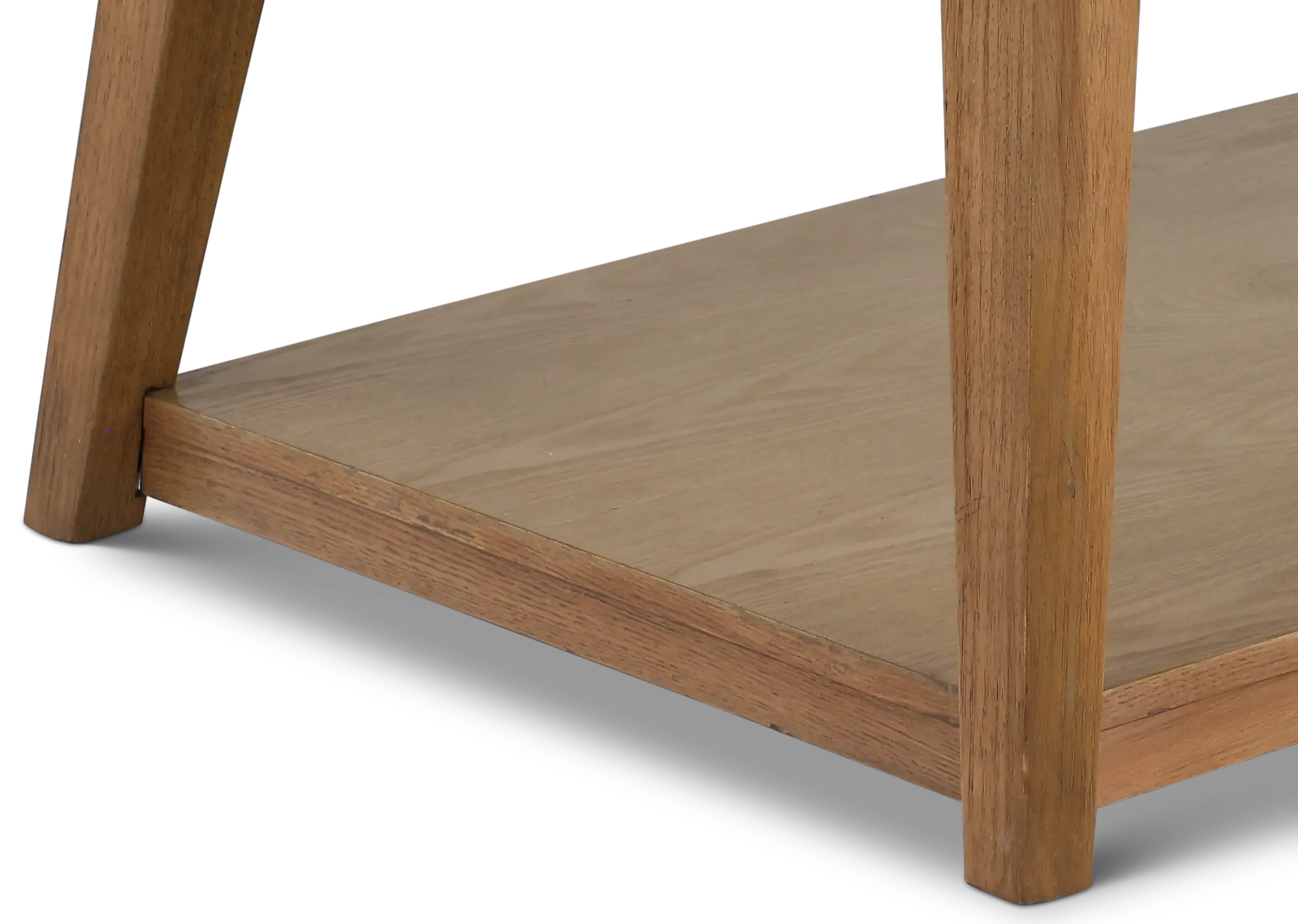 Vida White Marble and Natural Coffee Table-8