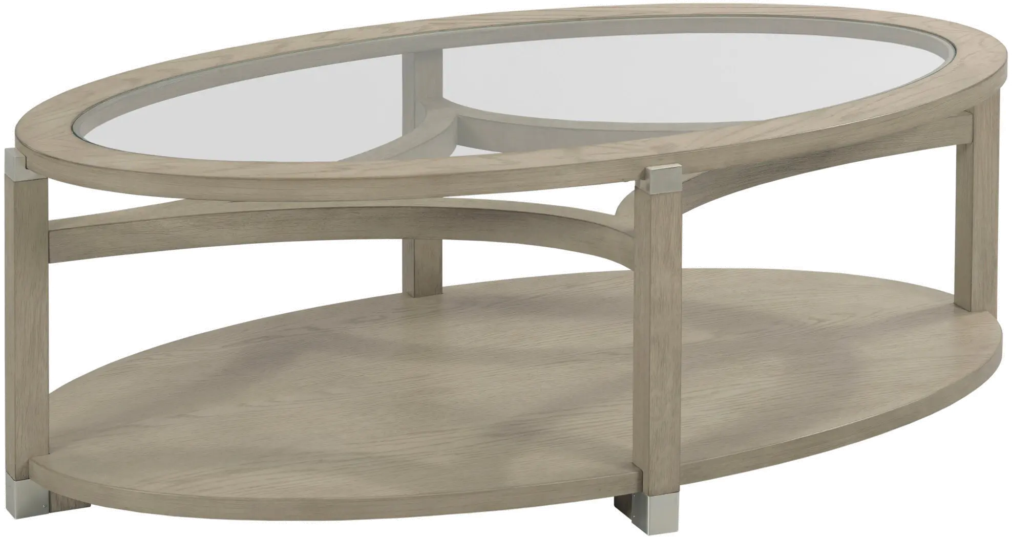 Solstice Soft Beige Oval Coffee Table-1