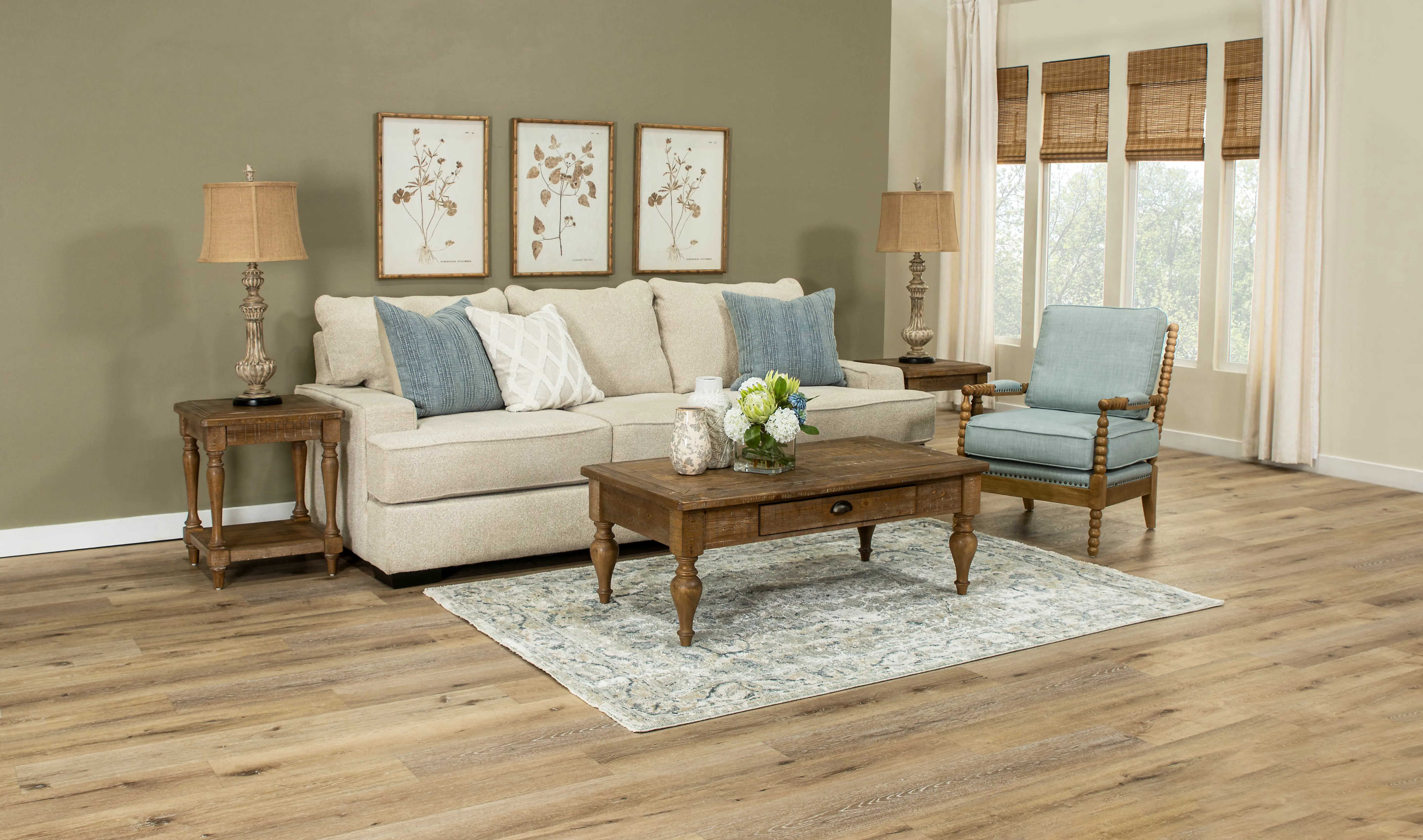 Augusta Brown Coffee Table-2