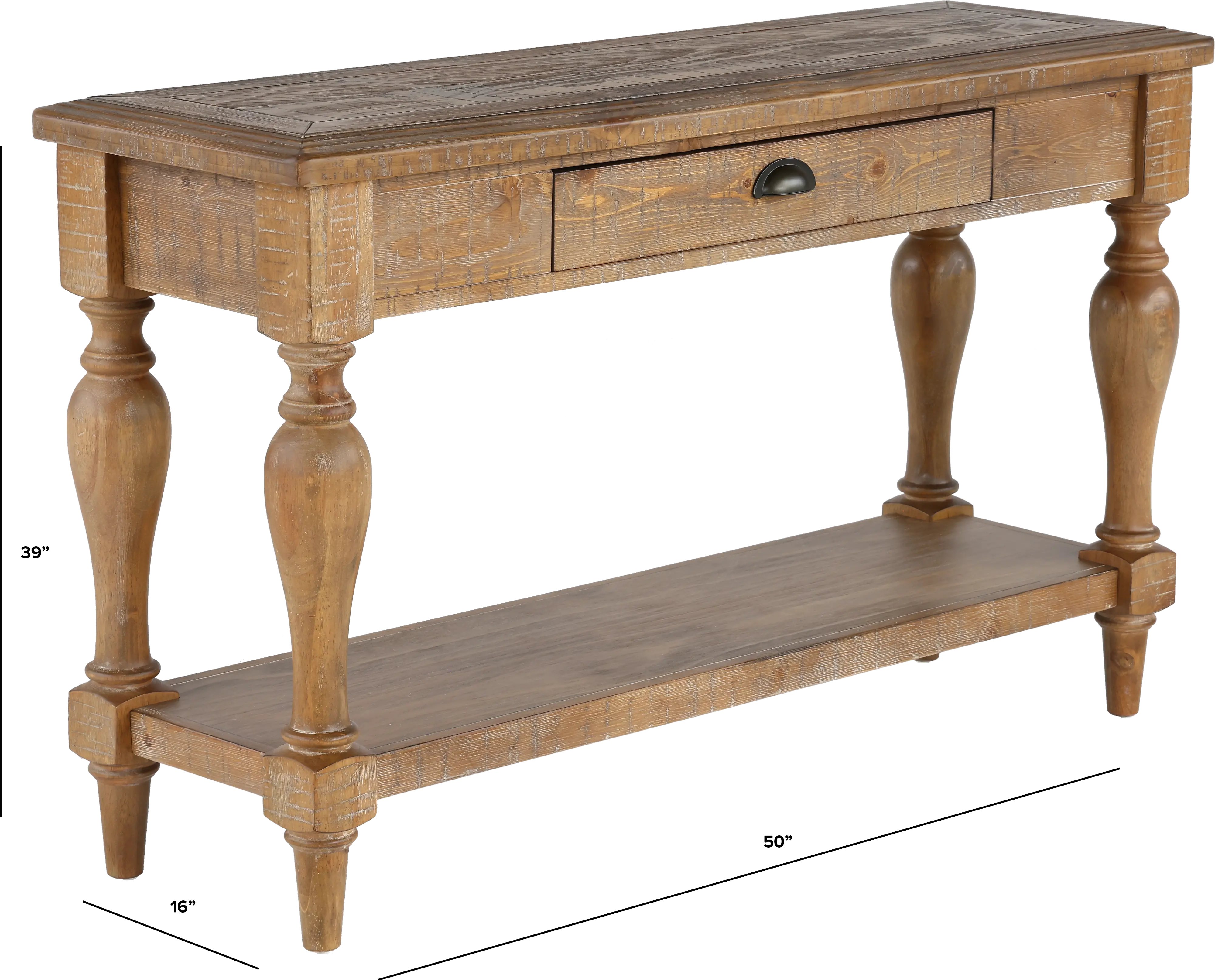 Augusta Brown Sofa Table-4