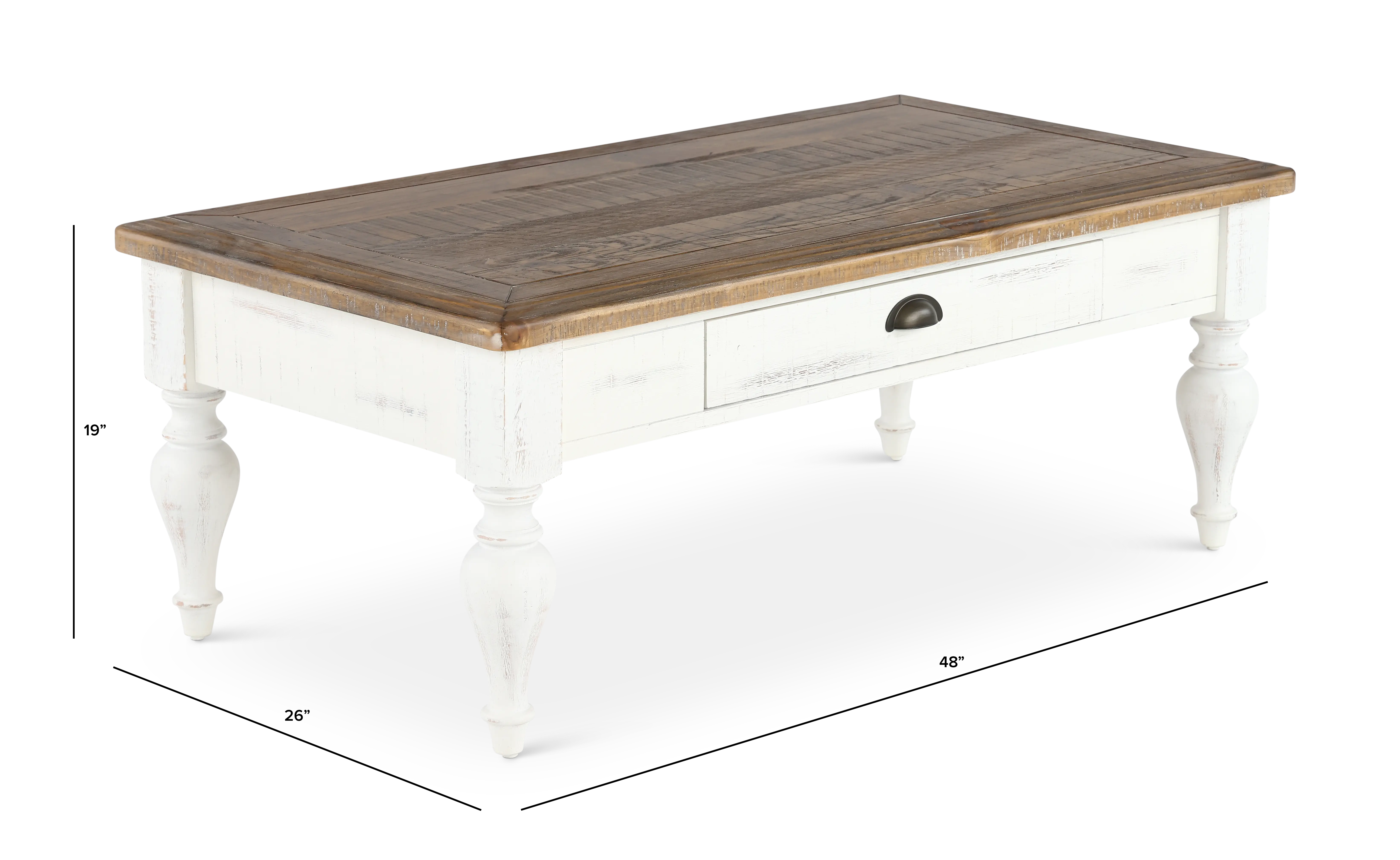 Augusta White Coffee Table-3