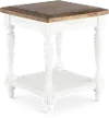 Augusta White End Table