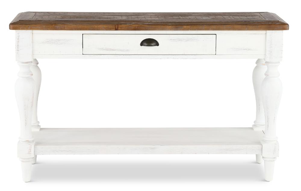 Augusta White Sofa Table